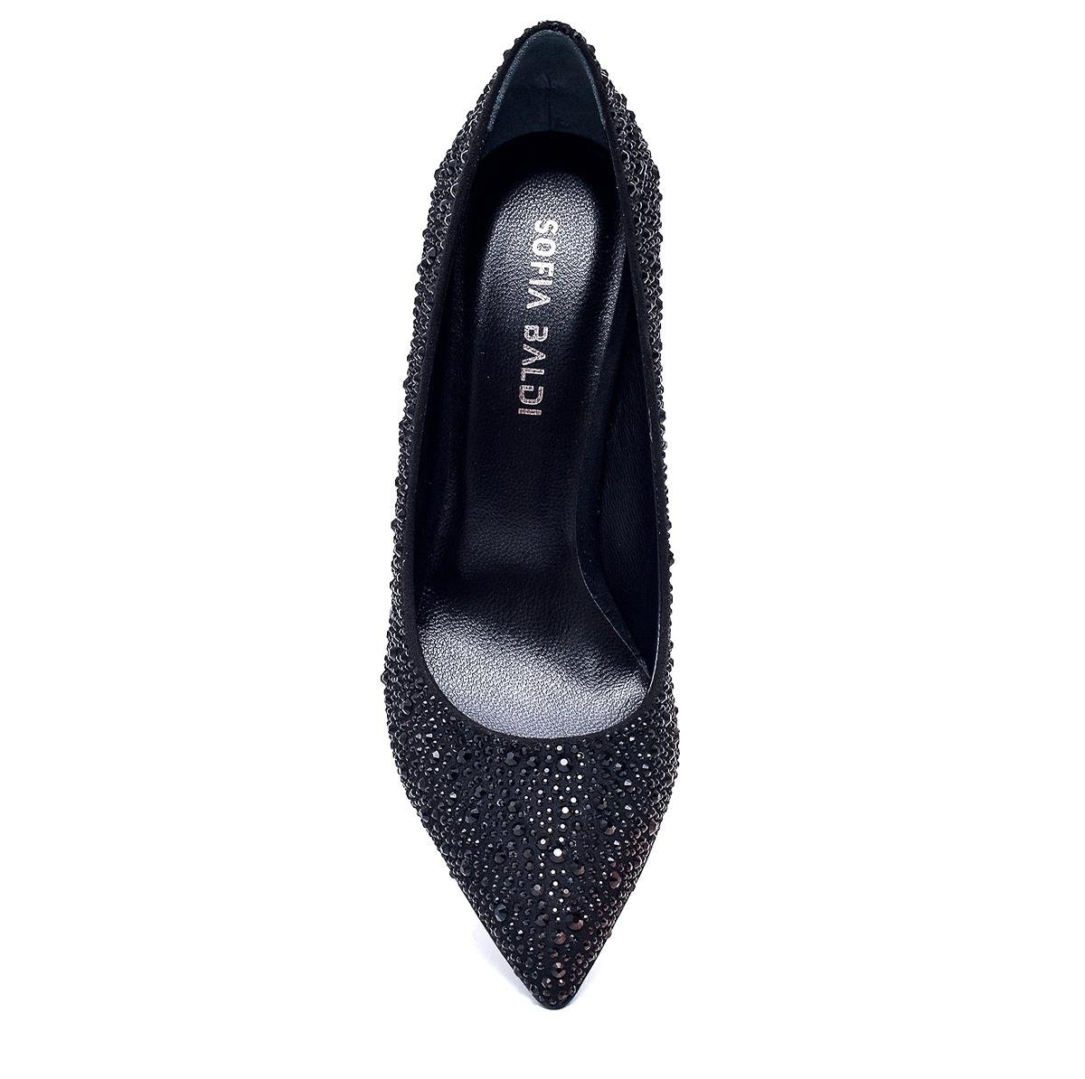 Sofia Siyah Süet Taşlı Kadın Stiletto & Abiye | sofiabaldi.comSofia Siyah Süet Taşlı Kadın Stiletto & Abiye