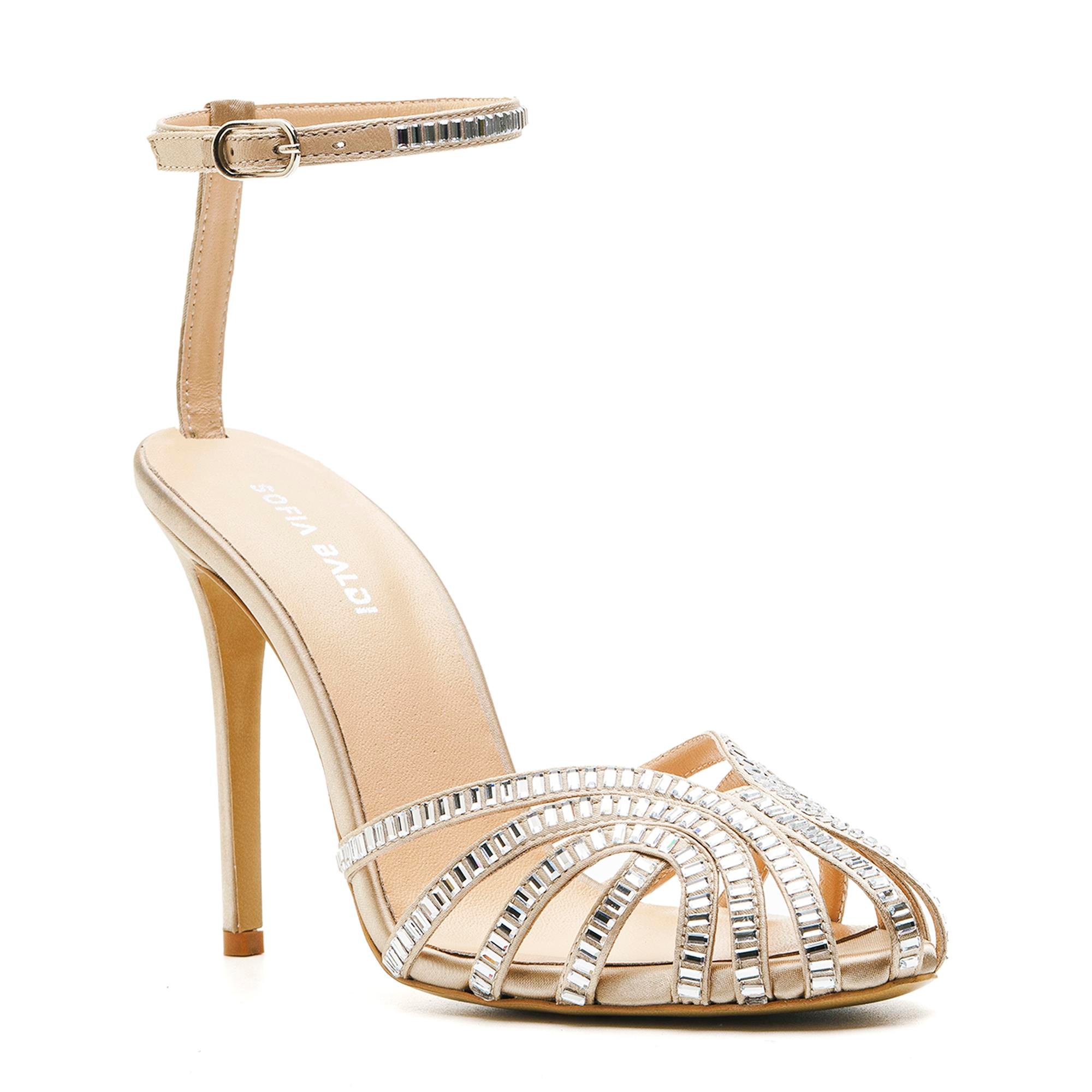 SOLEV BEJ TEKSTİL Kadın TOPUKLU SANDALETSOLEV BEJ TEKSTİL Kadın TOPUKLU SANDALET