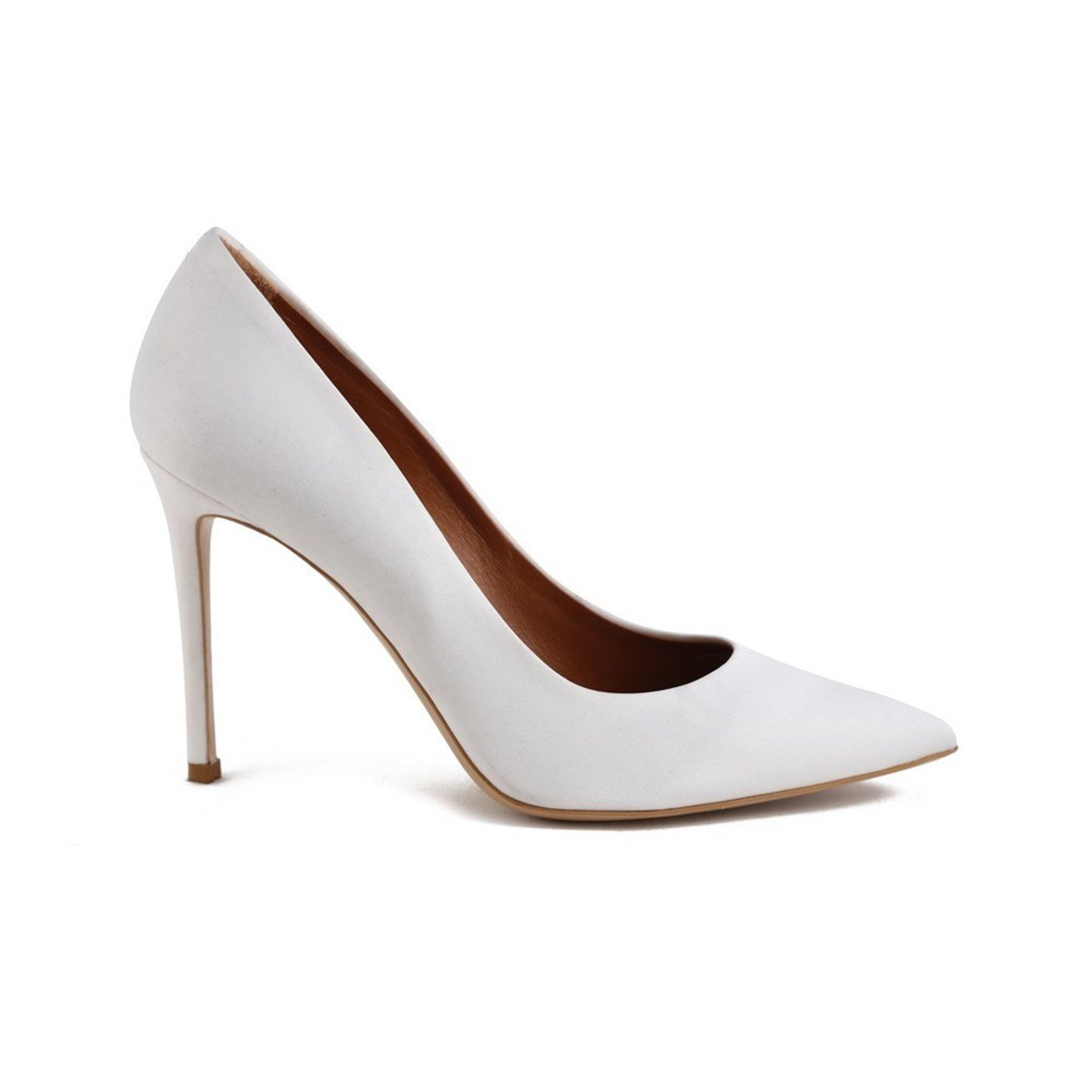 TEODORA BEYAZ SATEN  KADIN Stiletto & Abiye