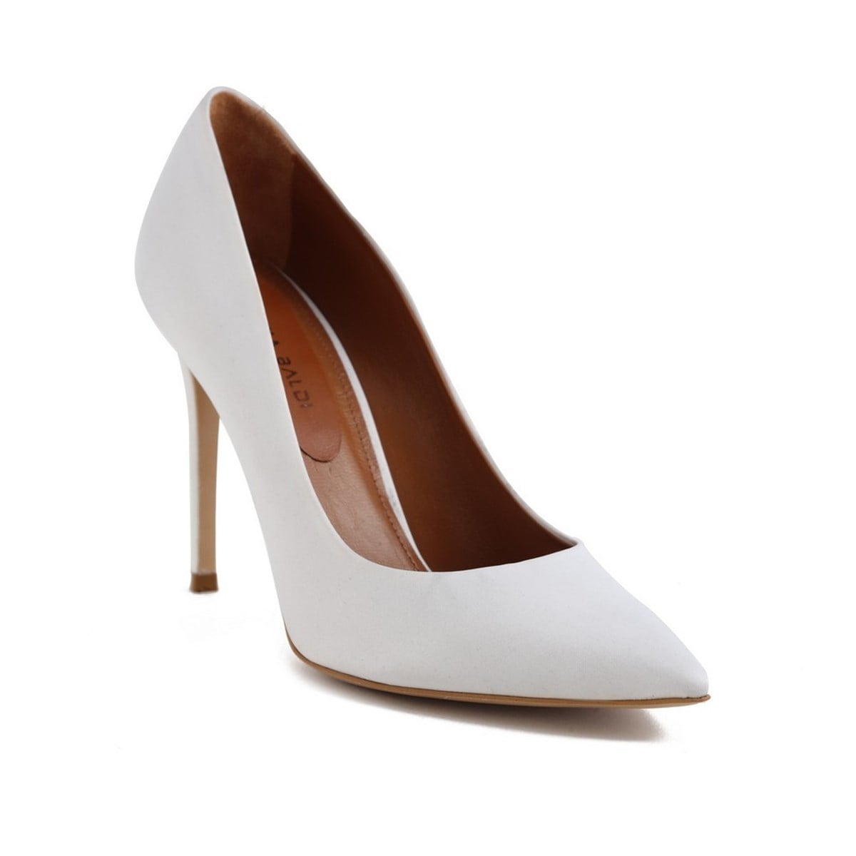 TEODORA BEYAZ SATEN  KADIN Stiletto & Abiye