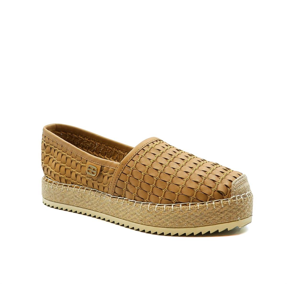 Tyon Taba Deri  Kadın Espadril