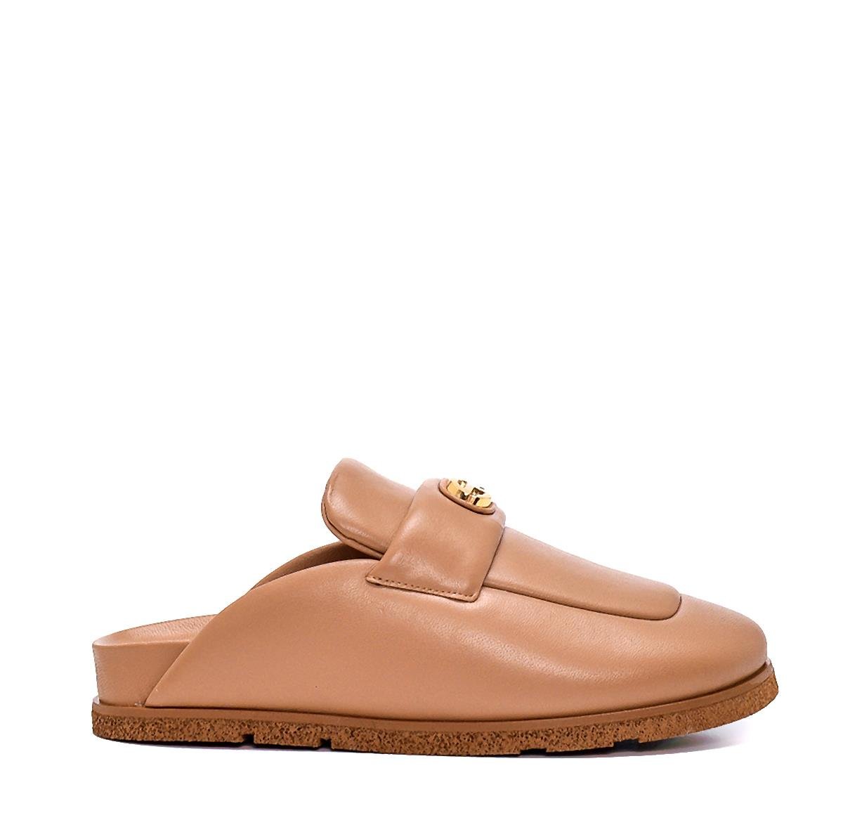 Udyr Capucıno Deri  Kadın Düz Terlik