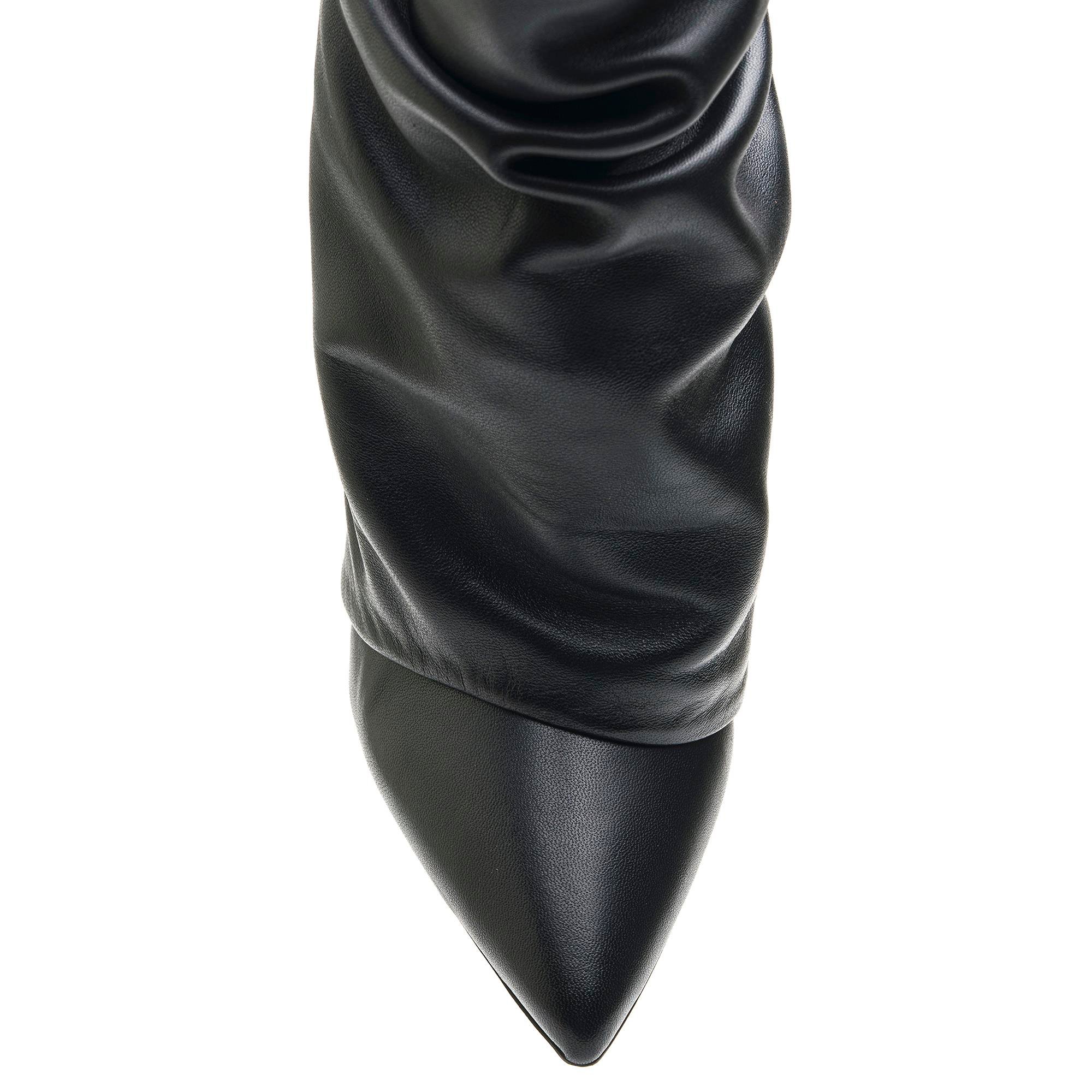 VANSY SİYAH HAKİKİ DERİ Kadın TOPUKLU ÇİZMEVANSY SİYAH HAKİKİ DERİ Kadın TOPUKLU ÇİZME