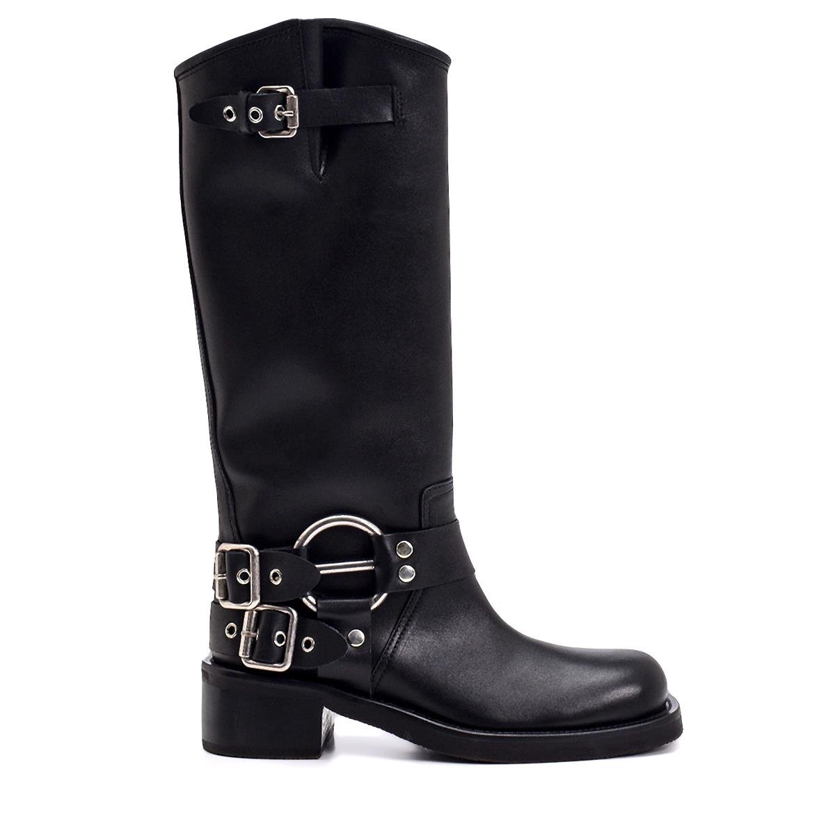 Velvet Siyah   Kadın Topuklu Çizme