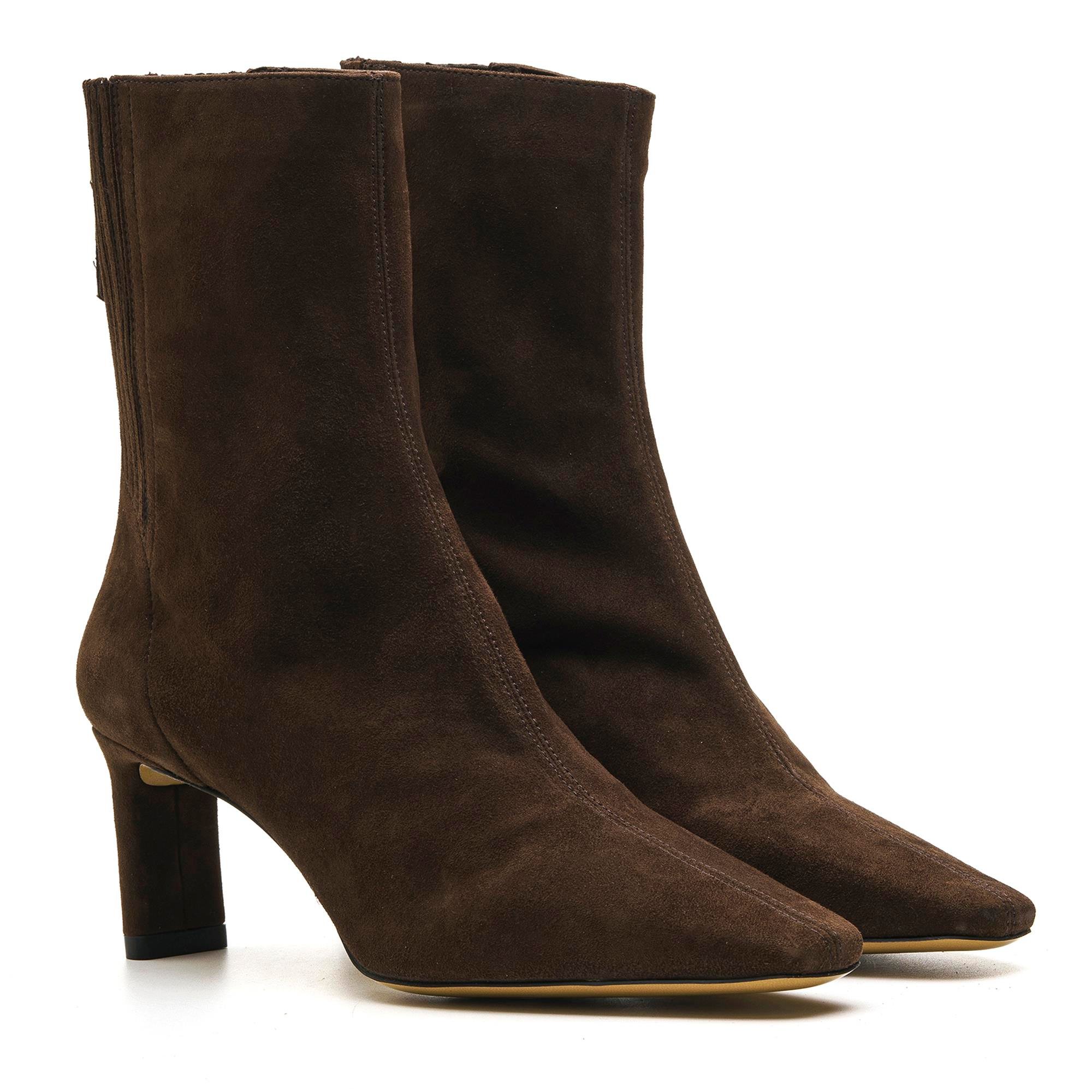 VONY KAHVE SÜET Kadın TOPUKLU BOTVONY KAHVE SÜET Kadın TOPUKLU BOT