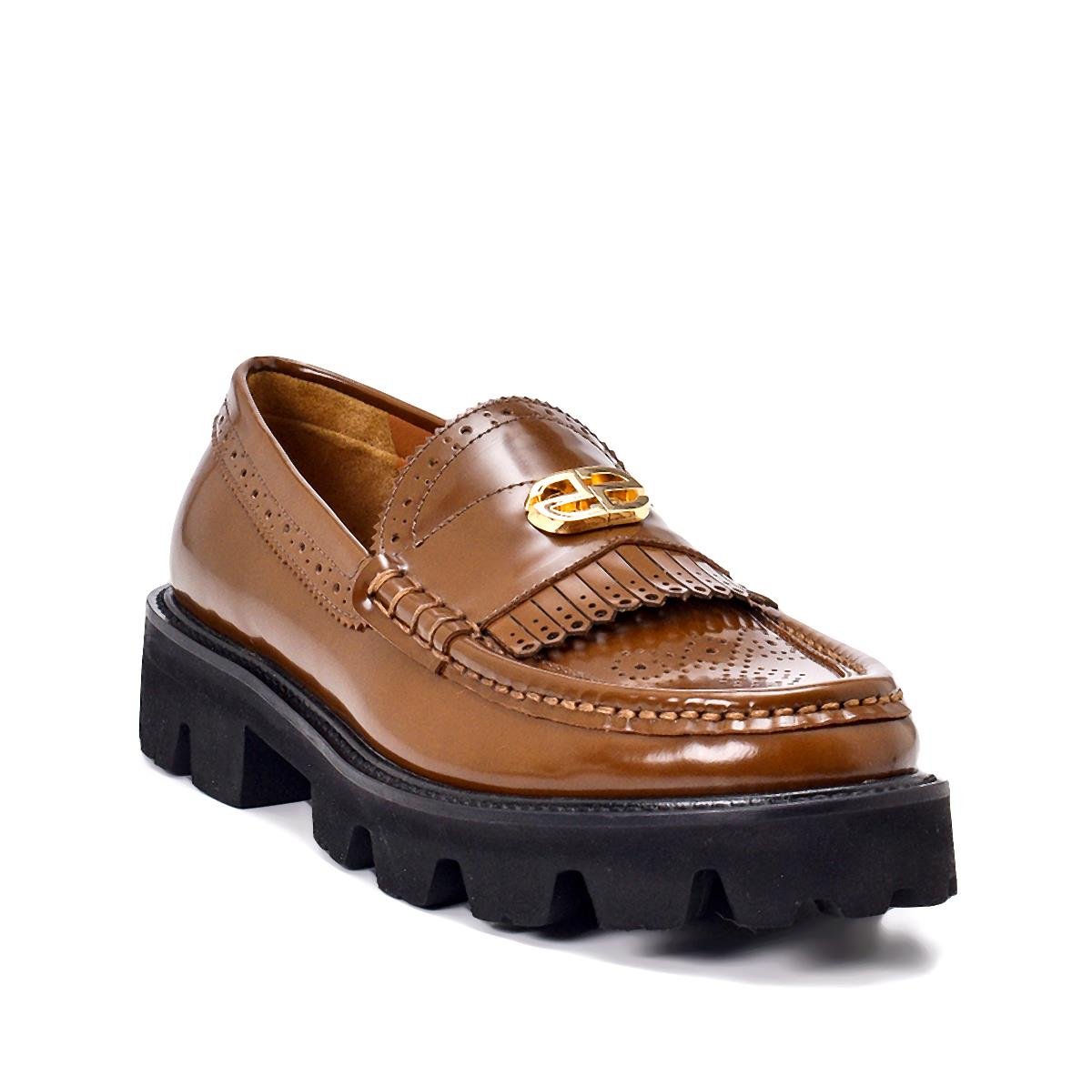 Yoga Kahve Deri  Kadın Loafer