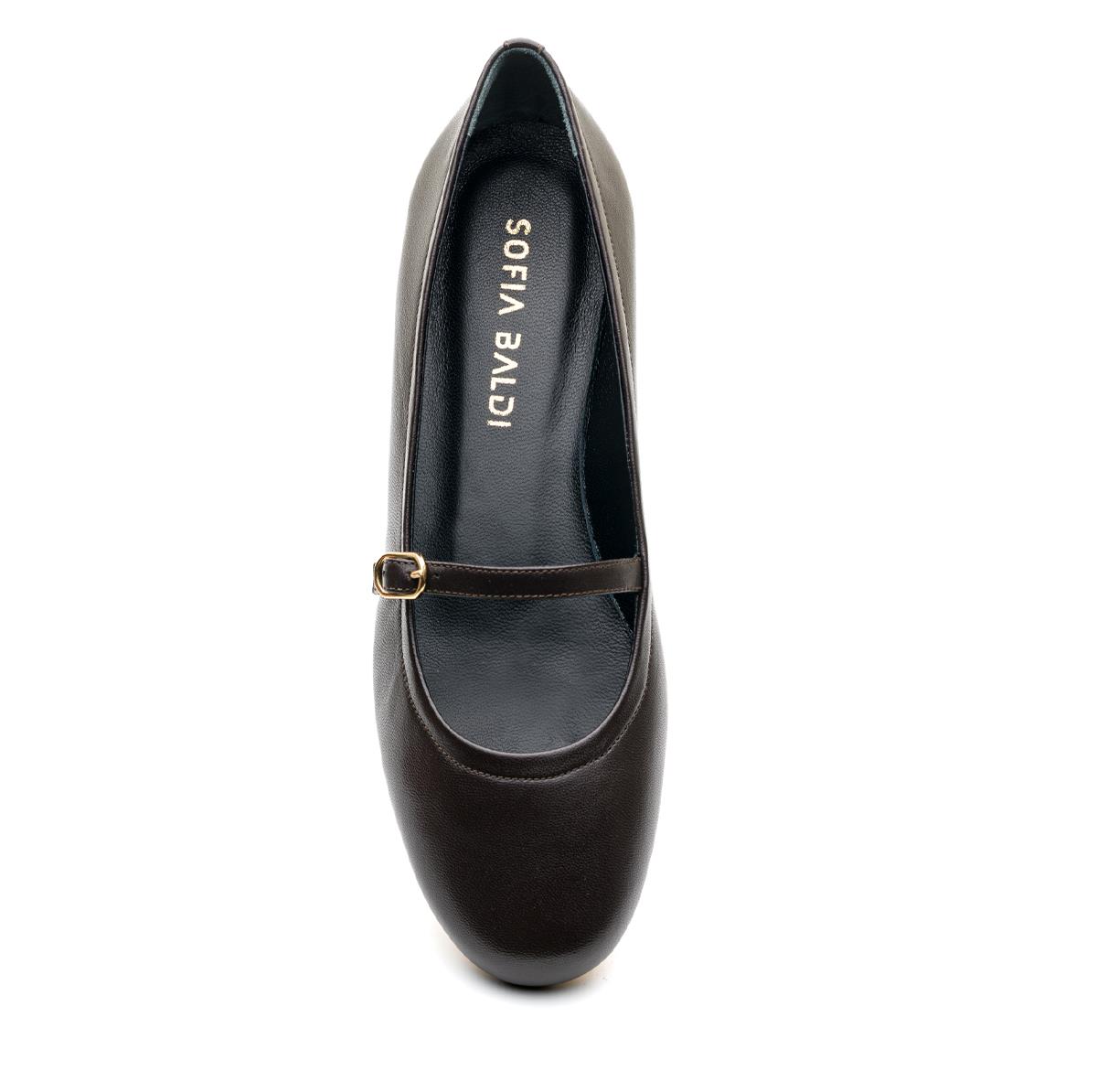 ZELN KAHVE HAKİKİ DERİ Kadın BABETZELN KAHVE HAKİKİ DERİ Kadın BABET