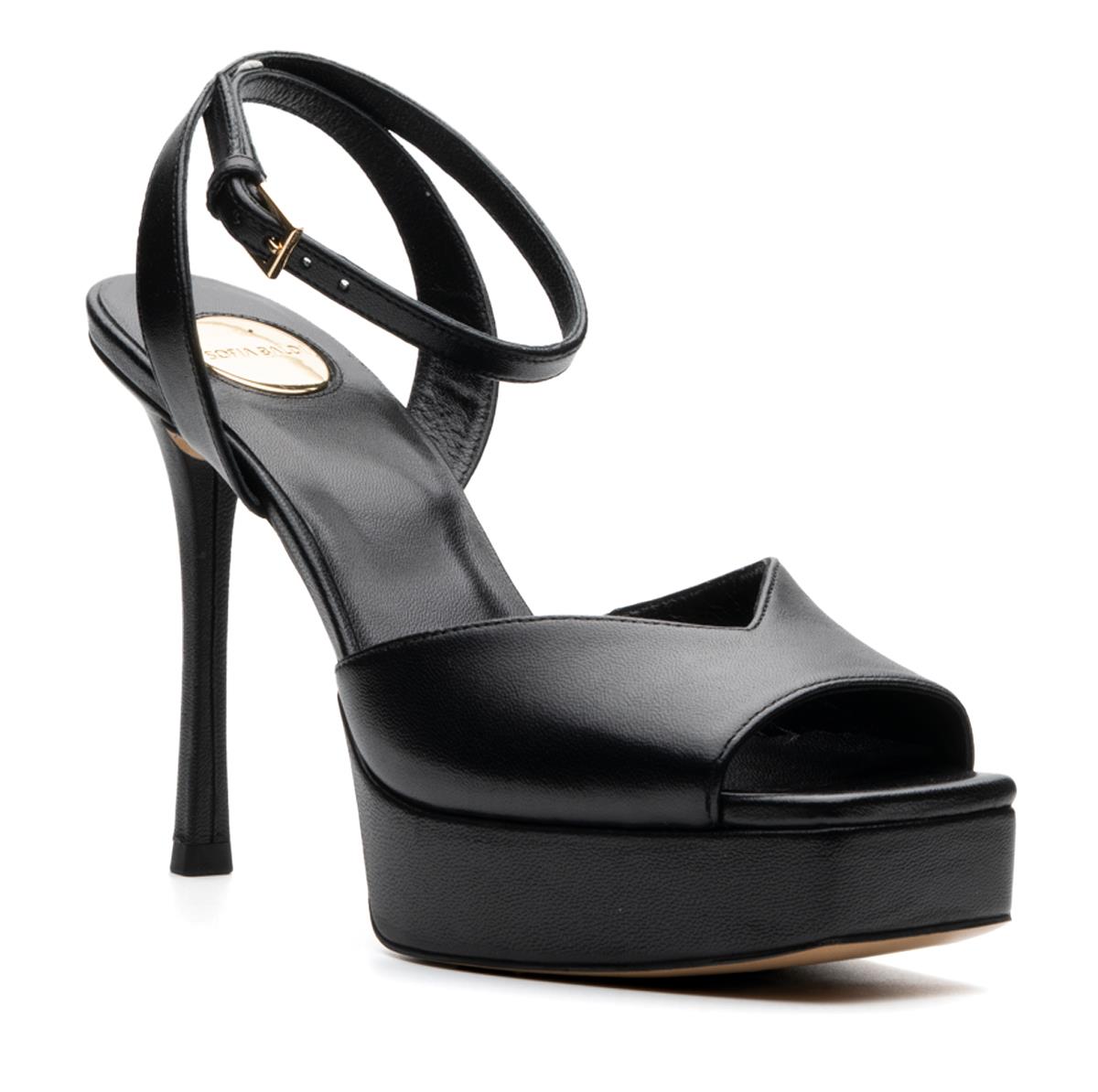 ZONE SİYAH HAKİKİ DERİ Kadın TOPUKLU SANDALETZONE SİYAH HAKİKİ DERİ Kadın TOPUKLU SANDALET