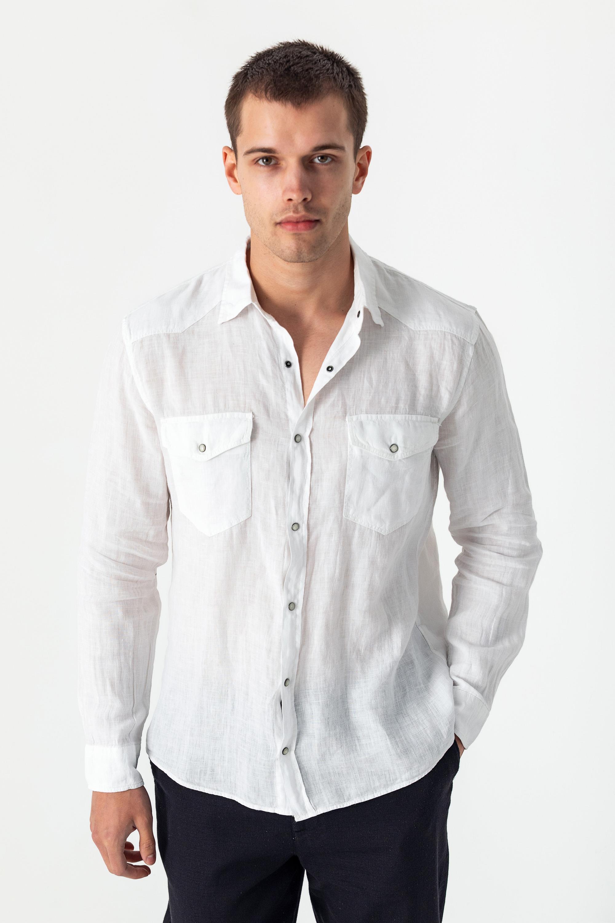 CEKMON Comfort  %100 Keten Kumaştan Rahat Yazlık  Gömlek 