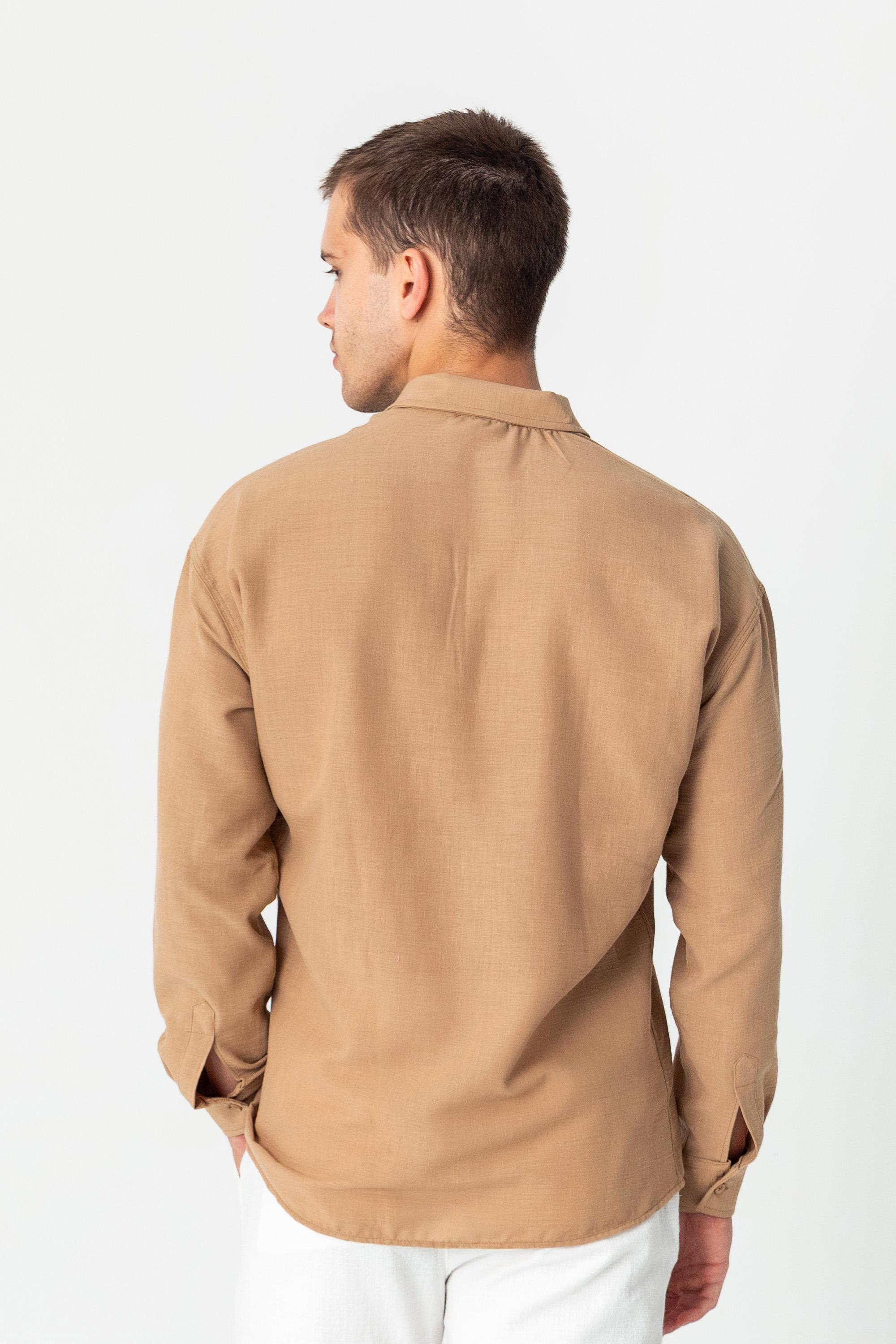 CEKMON Erkek Ketegn Görünümlü Rahat Kesim Yazlık Gömlek 