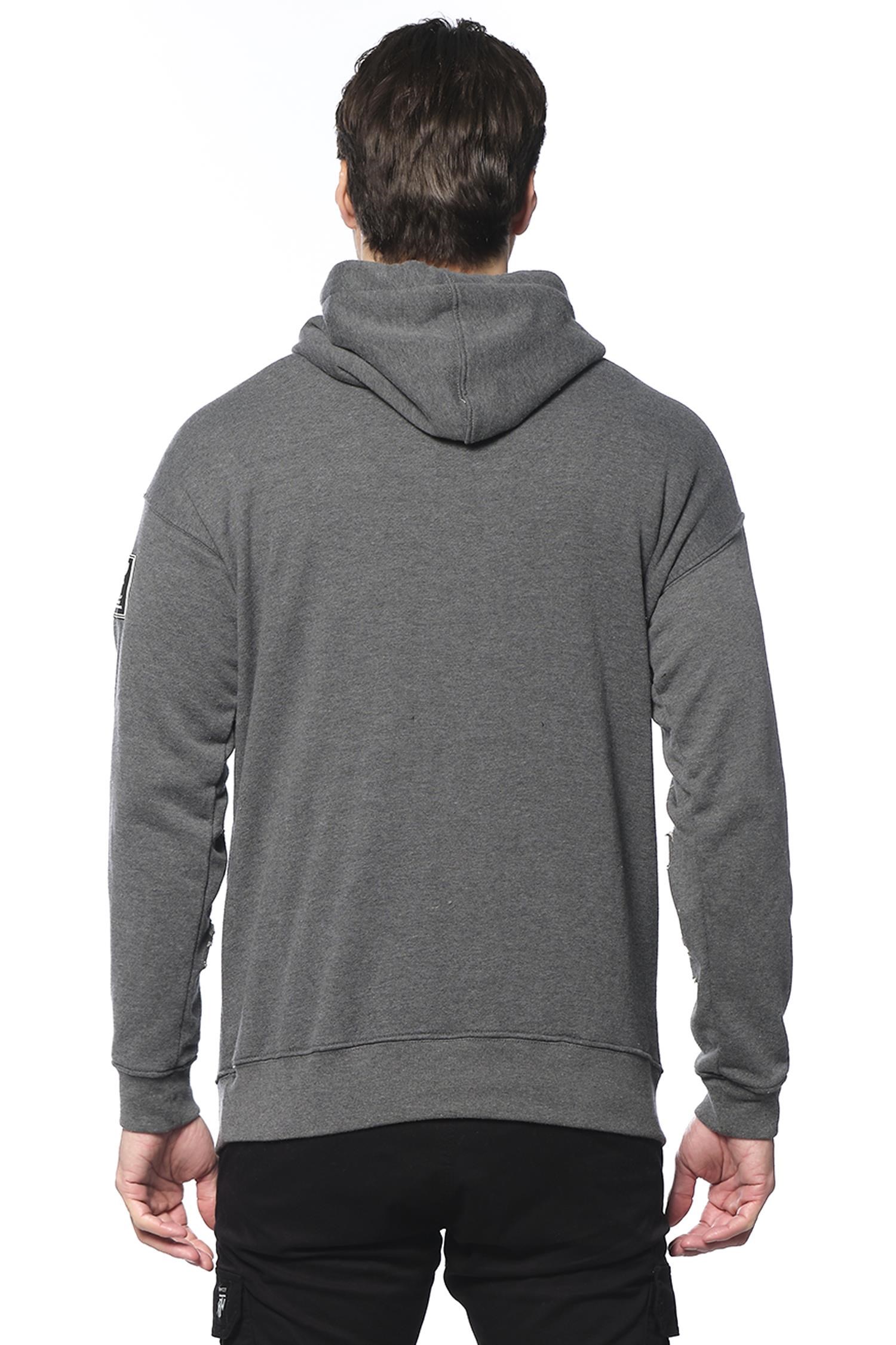 CEKMON Lazer Yırtıklı Erkek Sweatshırts 