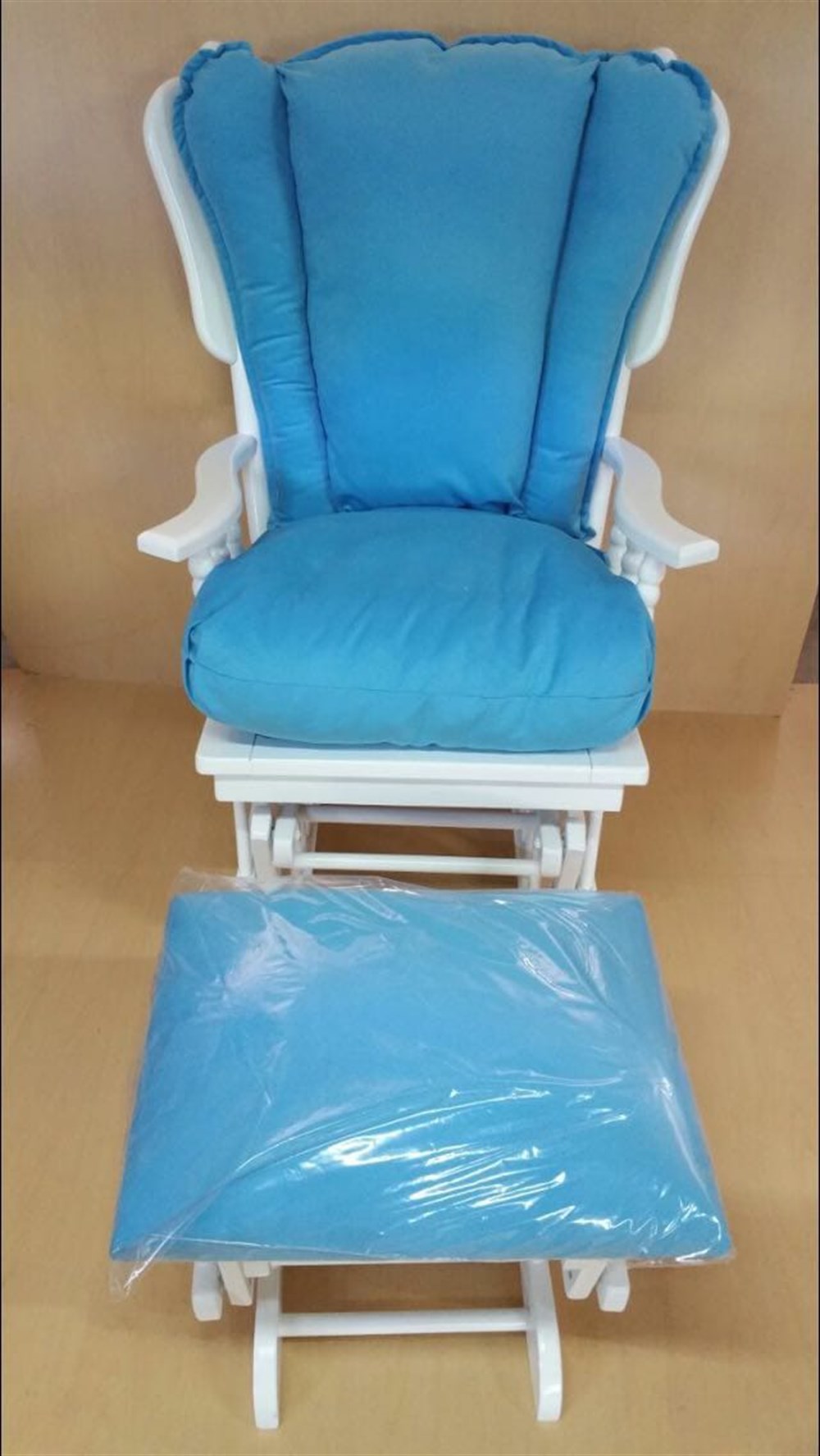 MAVİ  DÖŞEMELİ SALLANAN KOLTUK