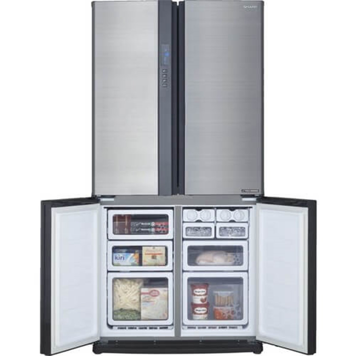 Sharp SJ-EX820F-SL 4 Kapılı Gardırop Buzdolabı