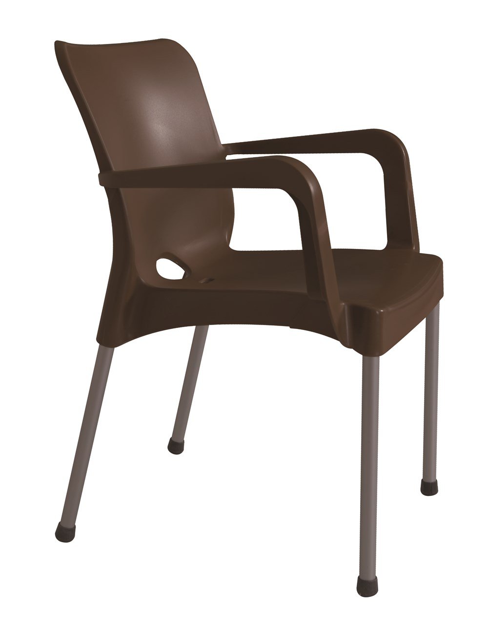 FULYA METAL AYAKLI PLASTİK BAHÇE SANDALYESİ LACİVERT (6 ADET)