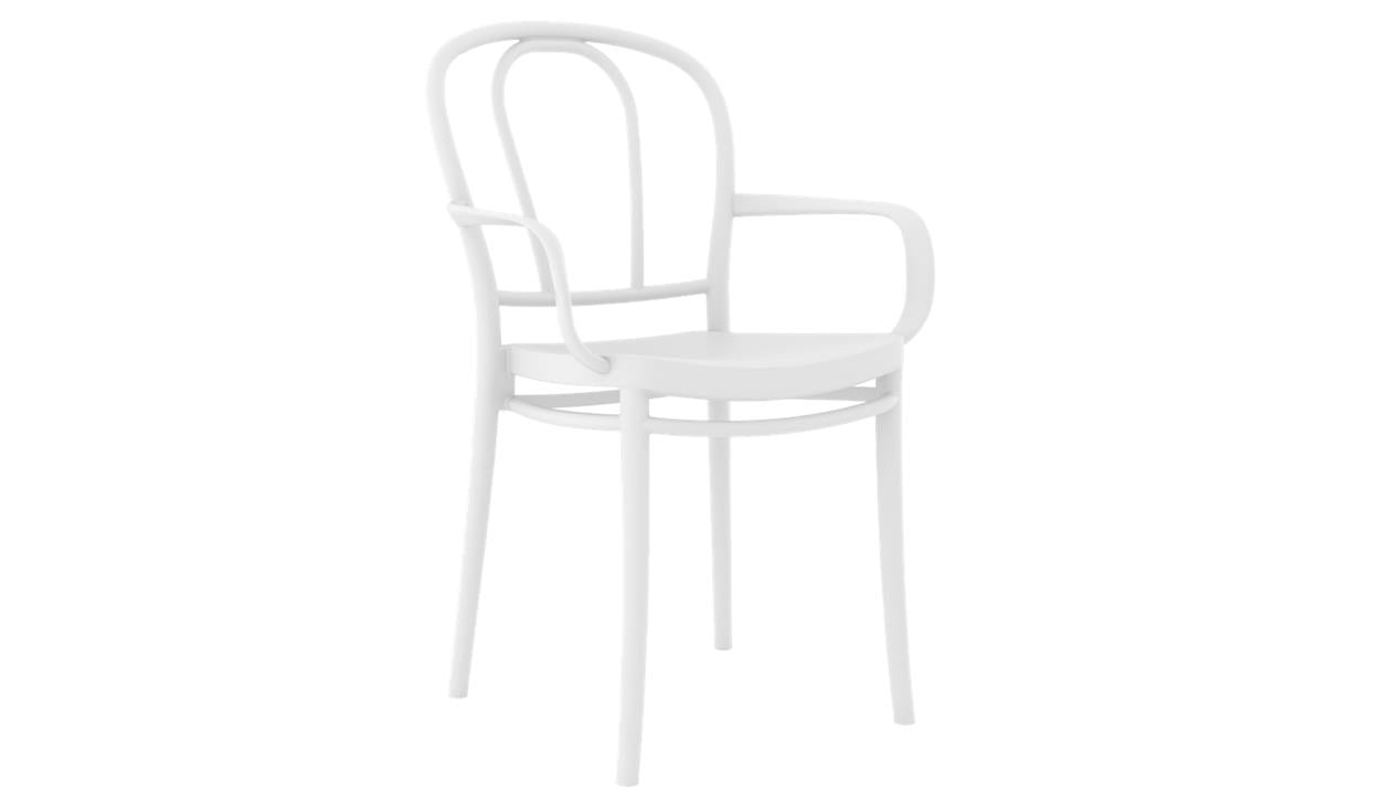ROSA KOLLU PLASTİK SANDALYE (2 ADET)