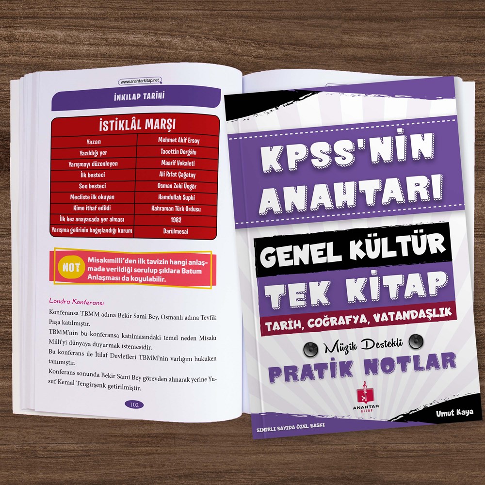 2022 KPSS Anahtar 4'lü Hafıza Teknikleriyle Müzik Destekli Set