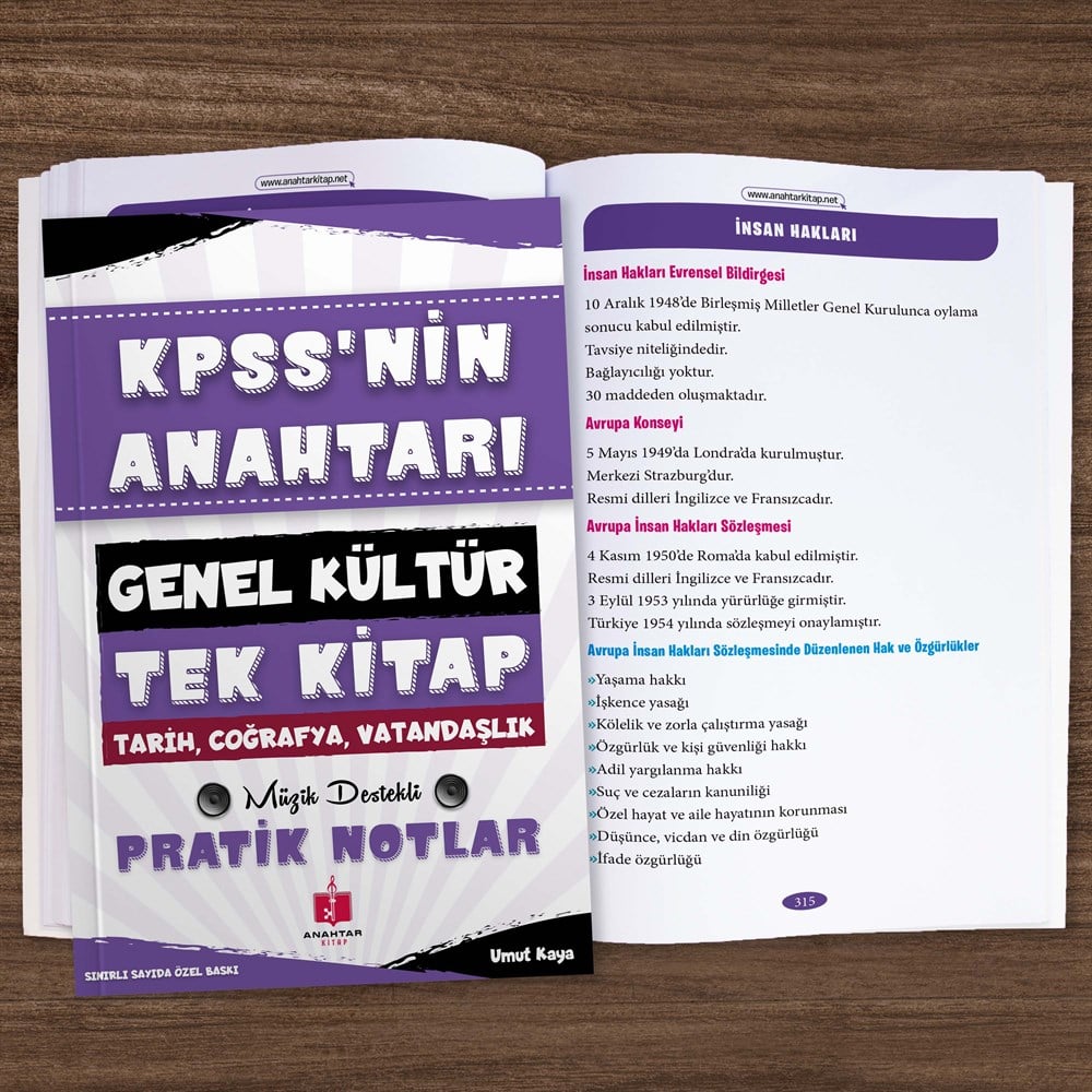 2022 KPSS Anahtar 5'li Hafıza Teknikleriyle Müzik Destekli Set