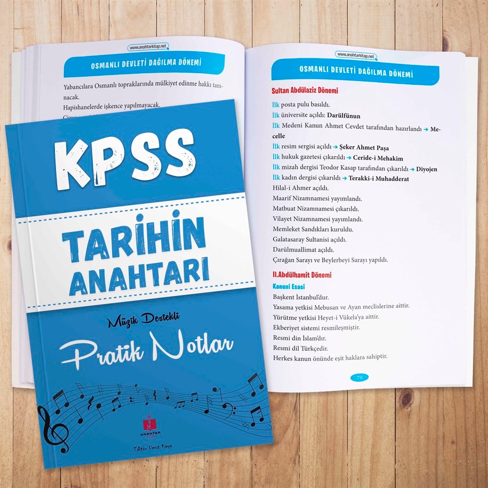 2022 KPSS Anahtar 6'lı Hafıza Teknikleriyle Müzik Destekli Set