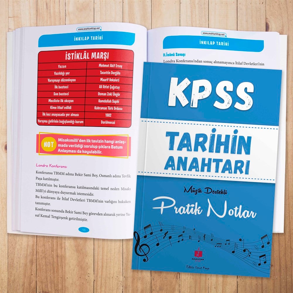 2022 KPSS Anahtar 6'lı Hafıza Teknikleriyle Müzik Destekli Set