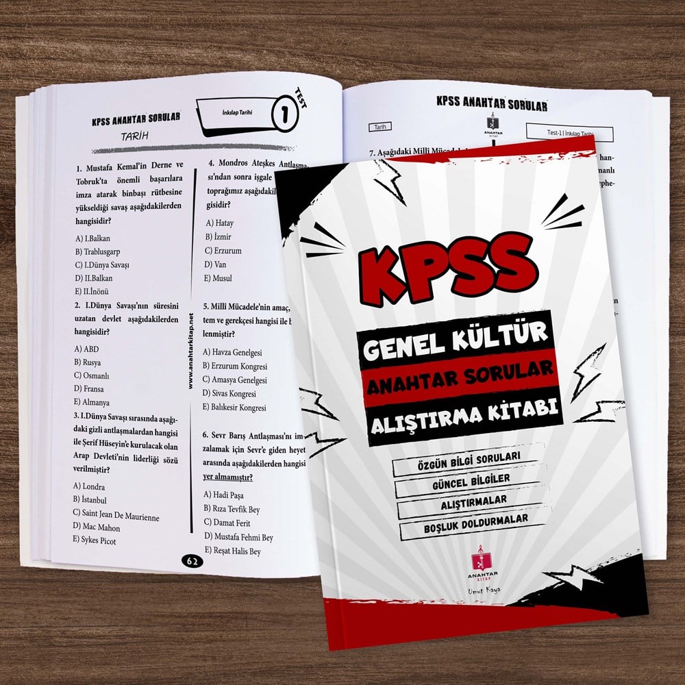 2022 KPSS Anahtar İkili Süper Soru Bankası Seti