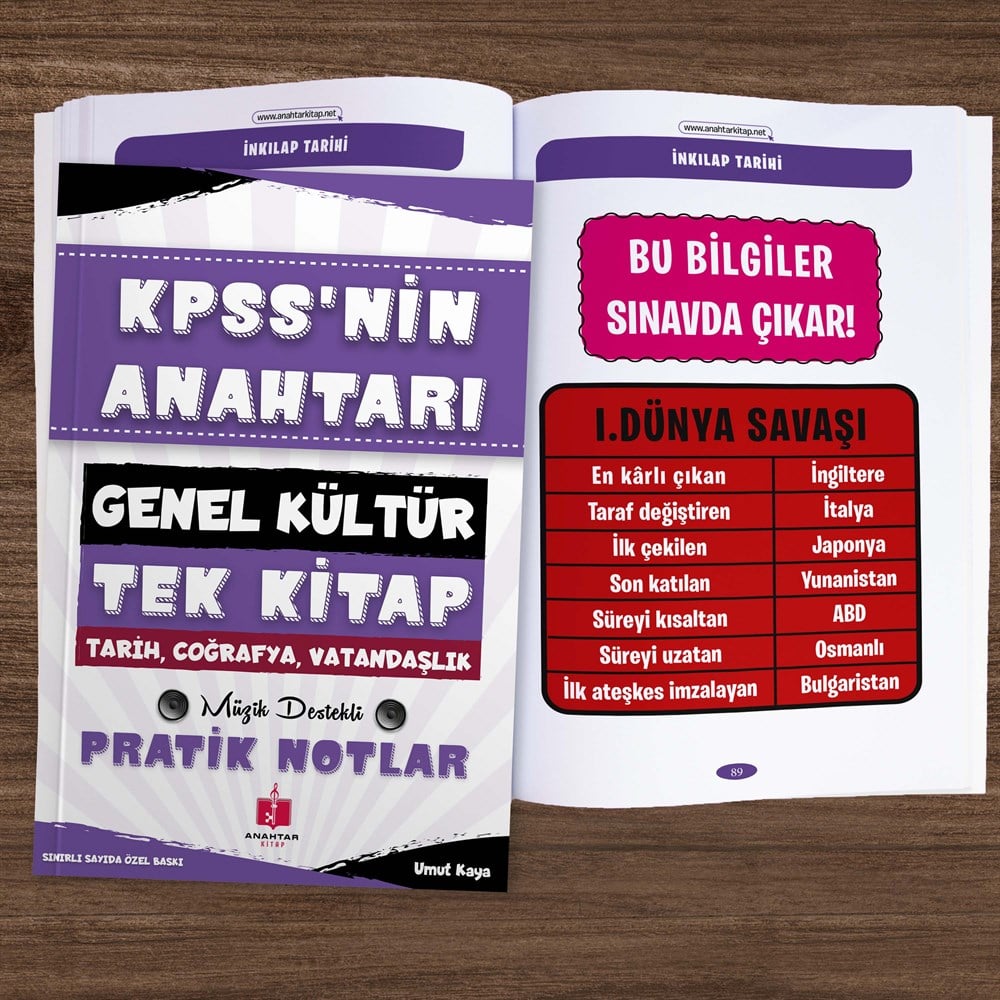 2022 KPSS Hafıza Teknikleriyle Müzik Destekli Pratik 5'li