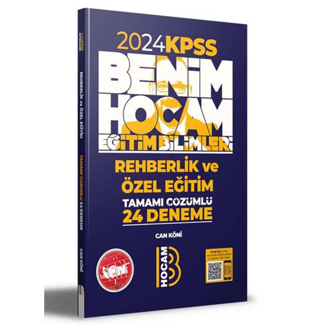 2024 Eğitim Bilimleri Rehberlik ve Özel Eğitim Tamamı Çözümlü 24 Deneme Benim Hocam Yayınları