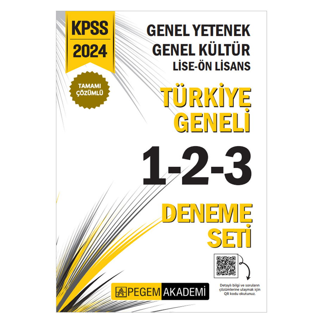 2024 KPSS Genel Yetenek Genel Kültür Lise-Ön Lisans Tamamı Çözümlü Türkiye Geneli Tamamı Çözümlü 1-2-3