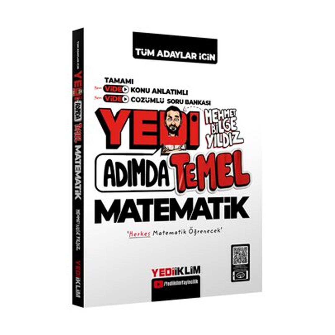 2024 Yediiklim Yayınları Yedi Adımda Temel Matematik Video Konu Anlatımlı Video Çözümlü Soru Bankası Mehmet Bilge Yıldız