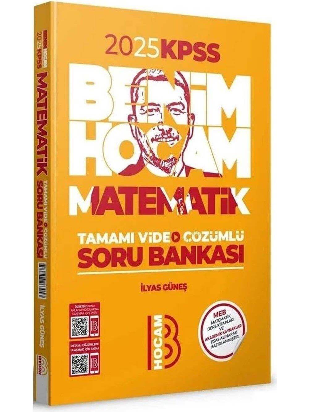 2025 Benim Hocam Yayınları KPSS Matematik Tamamı Video Çözümlü Soru Bankası - İlyas Güneş