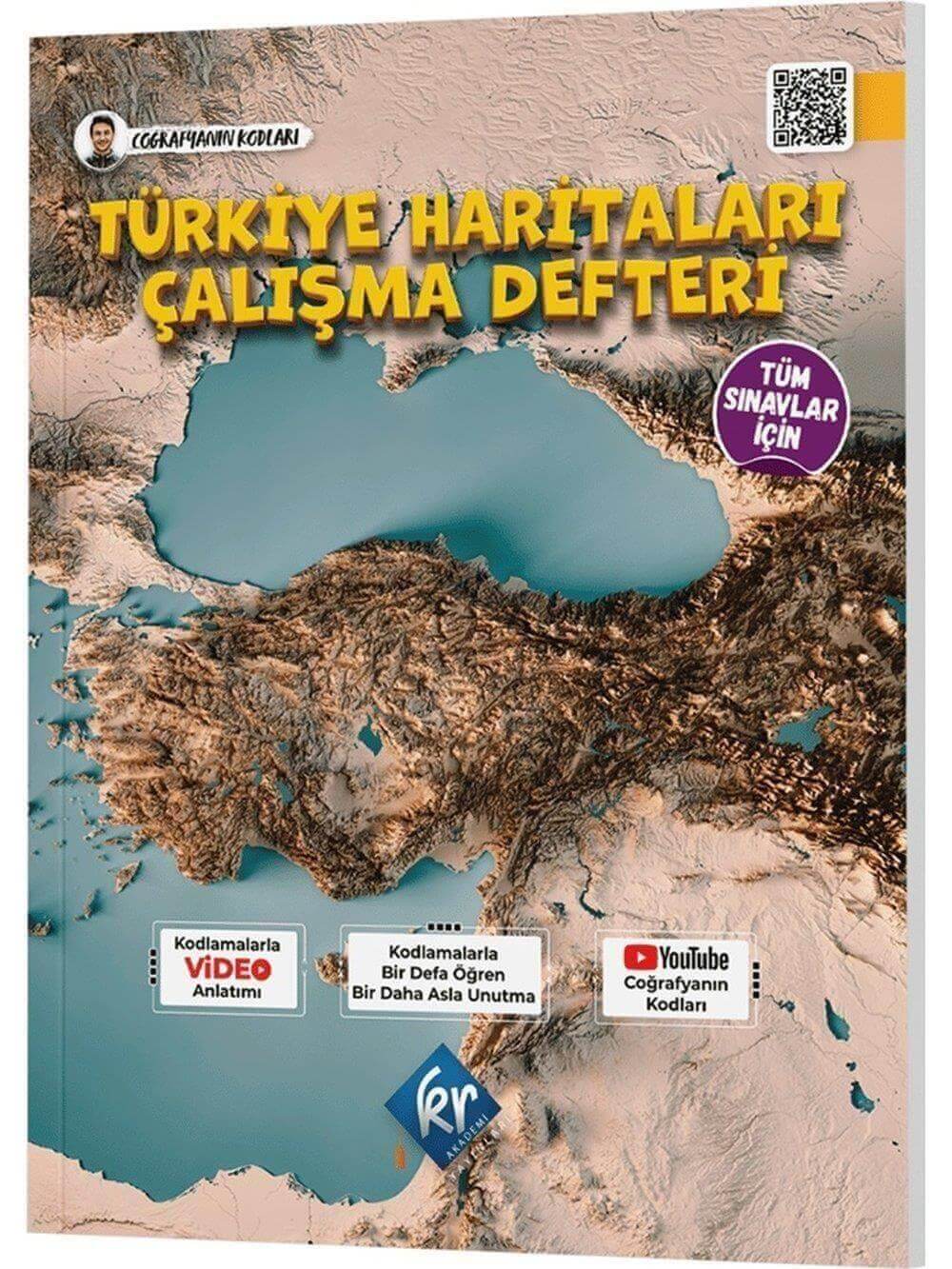 2025 Coğrafyanın Kodları Türkiye Haritaları Çalışma Defteri (Tüm Sınavlar İçin)