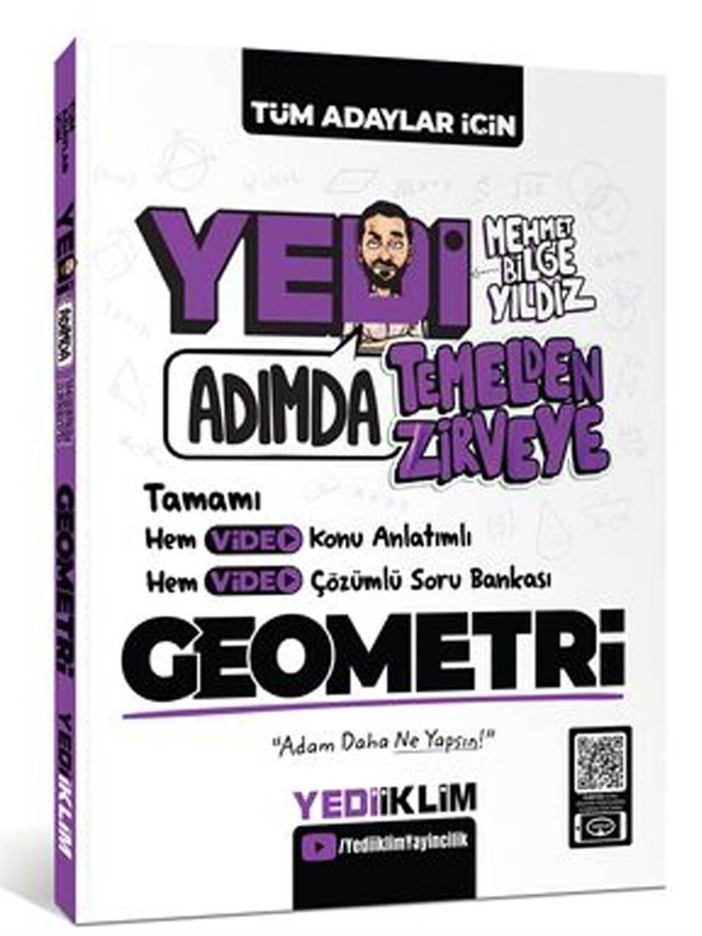 2025 Yediiklim Yayınları Yedi Adımda Temelden Zirveye Geometri Video Konu Anlatımlı Video Çözümlü Soru Bankası Mehmet Bilge Yıldız