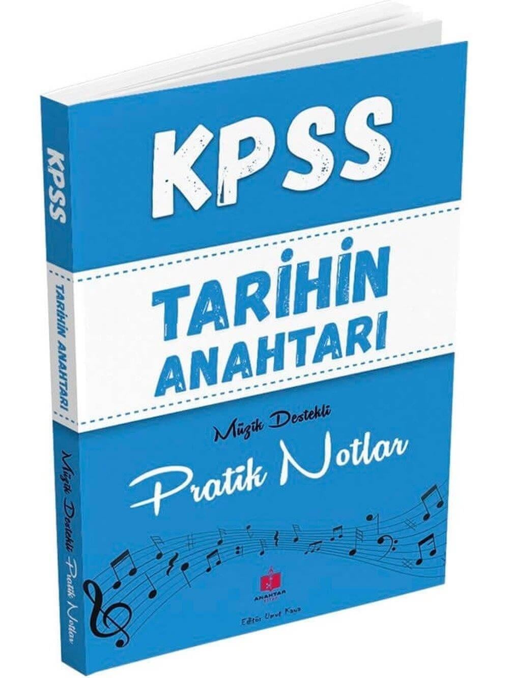 2026 Anahtar Kitap KPSS Tarihin Anahtarı Müzik Destekli Pratik Notlar