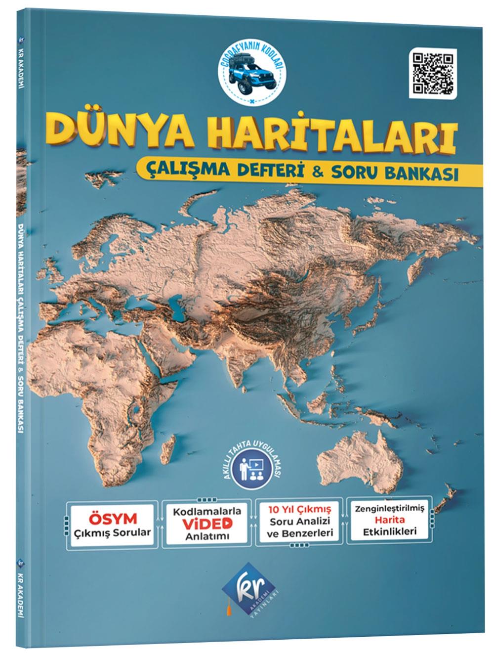 2026 Coğrafyanın Kodları Dünya Haritaları Çalışma Defteri ve Soru Bankası