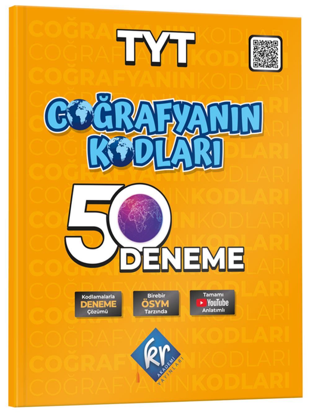 2026 Coğrafyanın Kodları TYT Coğrafya Çözümlü 50 Deneme KR Akademi Yayınları