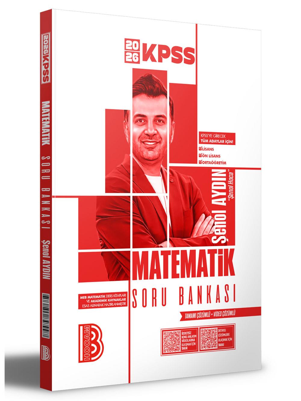 2026 KPSS Matematik Tamamı Video Çözümlü Soru Bankası Benim Hocam Yayınları Şenol Aydın
