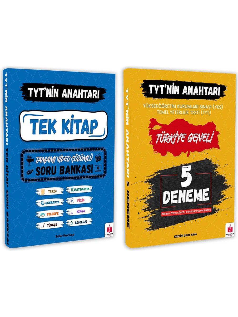 2026 TYT'nin Anahtarı Tüm Dersler Tamamı Video Çözümlü Soru Bankası ve Türkiye Geneli 5'li Deneme Paketi