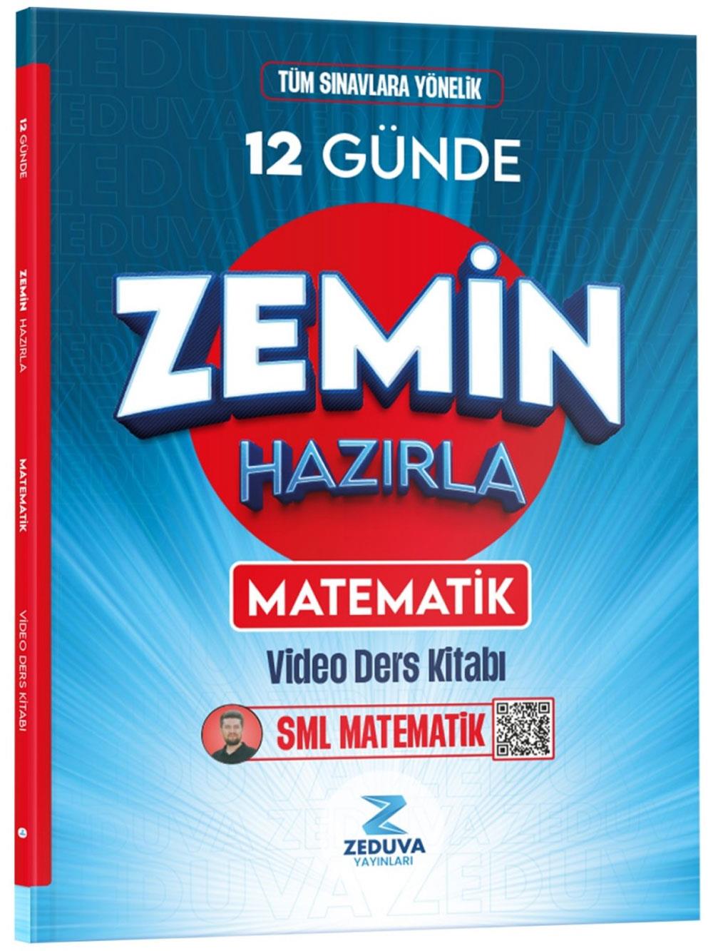 2026 Zeduva Yayınları SML Matematik 12 Günde Zemin Hazırla Matematik Video Ders Kitabı
