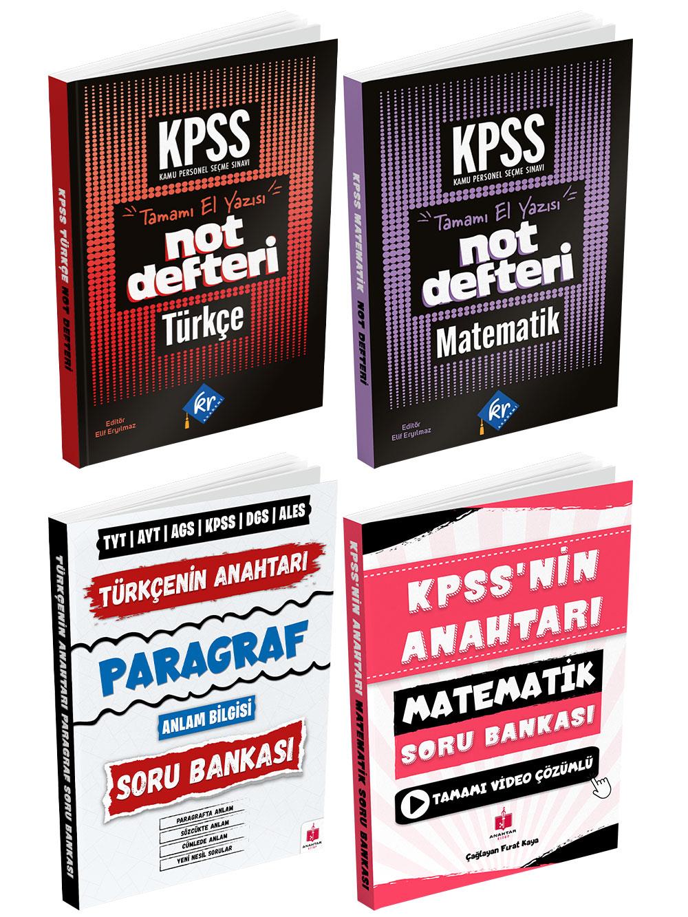 Anahtar Kitap 2026 KPSS Genel Yetenek Muhteşem 4'lü Konu-Soru Seti