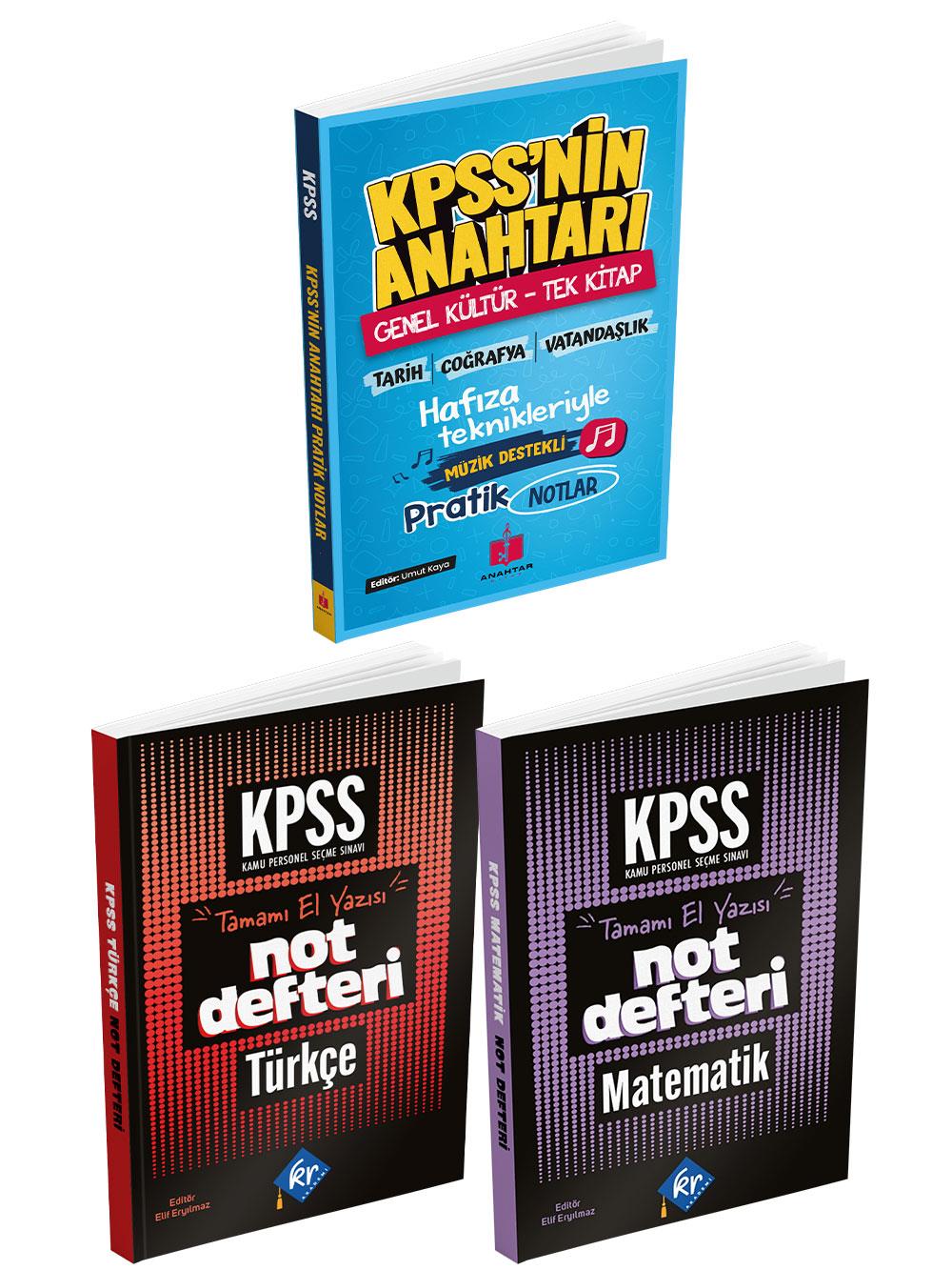 Anahtar Kitap 2026 KPSS Pratik 3'lü Hafıza Teknikleriyle Müzik Destekli Set