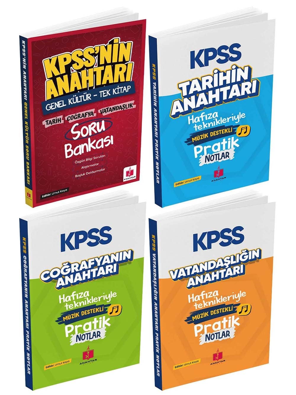 Anahtar Kitap 2026 KPSS Süper Dörtlü Genel Kültür Konu Soru Seti
