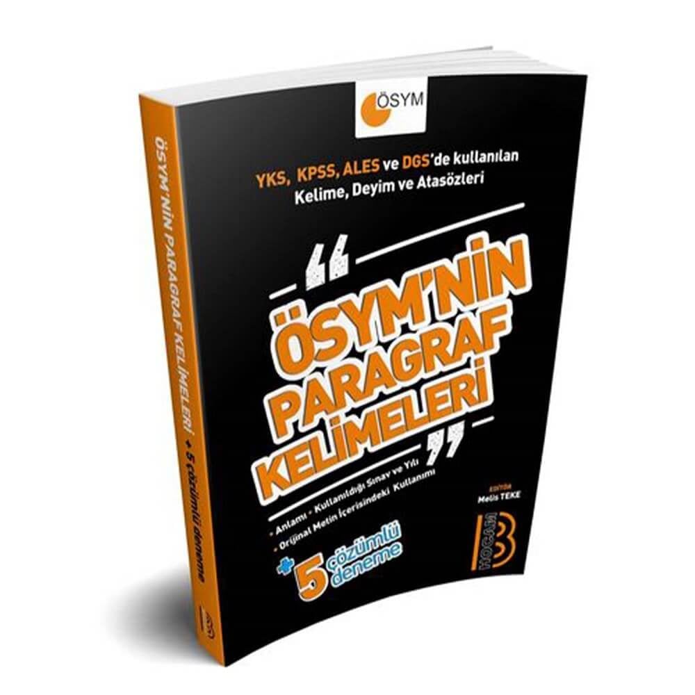 Benim Hocam Yayınları Tüm Sınavlar İçin ÖSYM'nin Paragraf Kelimeleri