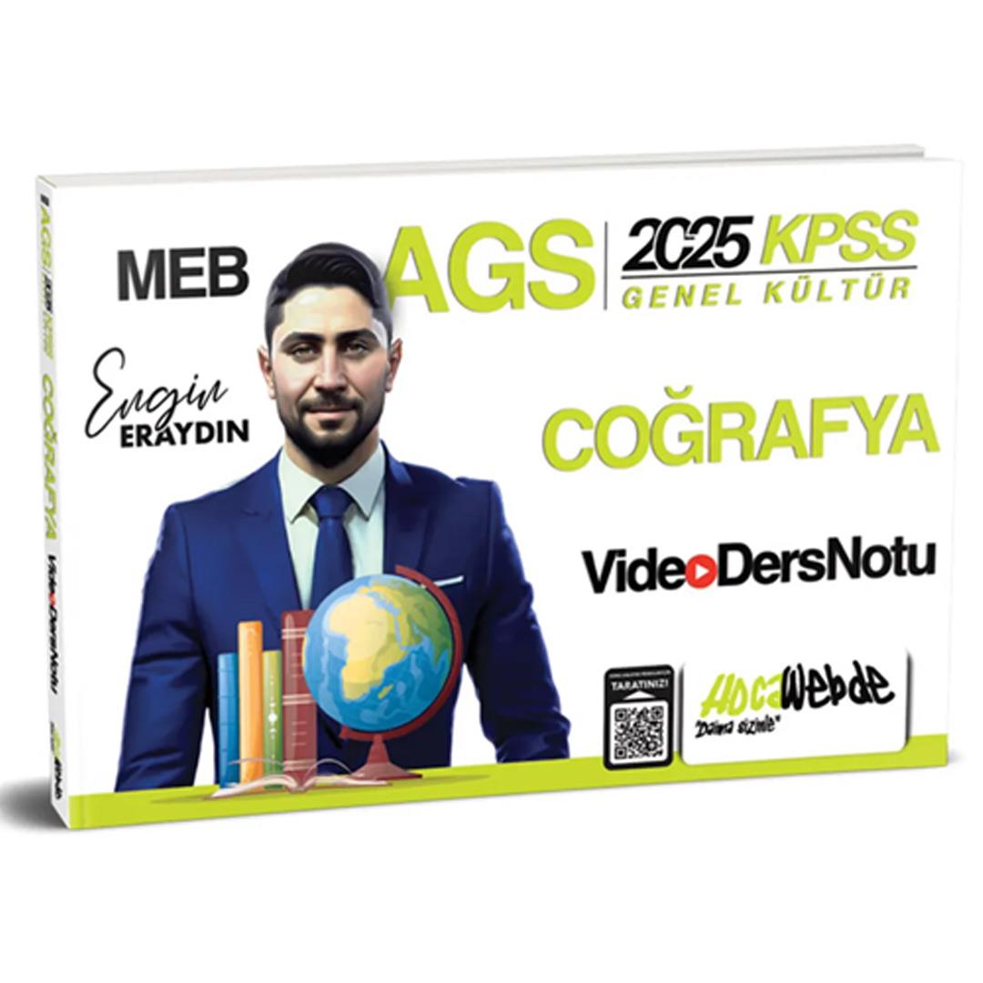HocaWebde 2025 KPSS MEB-AGS Türkiye Coğrafyası Video Ders Notu - Engin Eraydın HocaWebde Yayınları