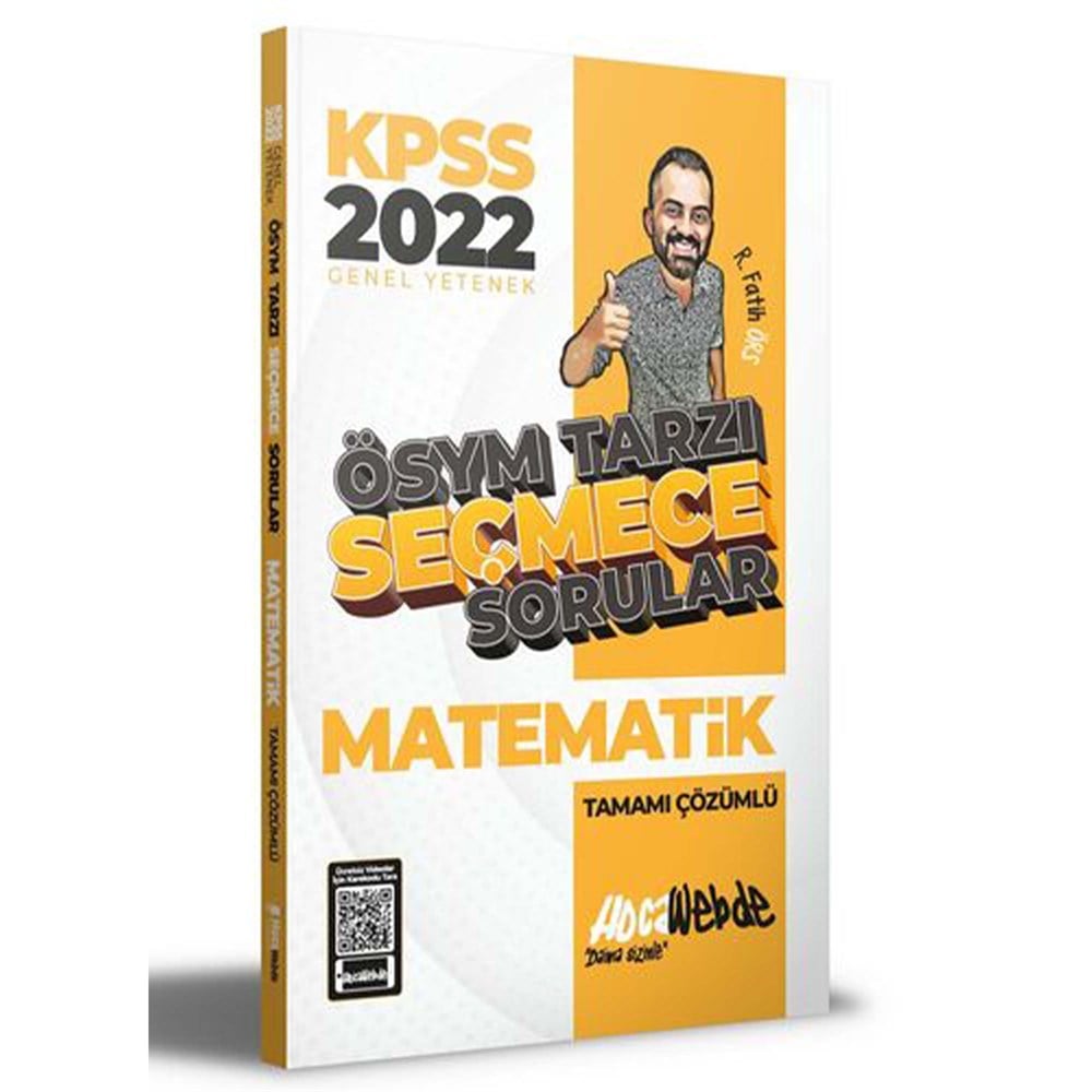 HocaWebde Yayınları 2022 KPSS Matematik ÖSYM Tarzı Seçmece Sorular Tamamı Çözümlü Soru Bankası