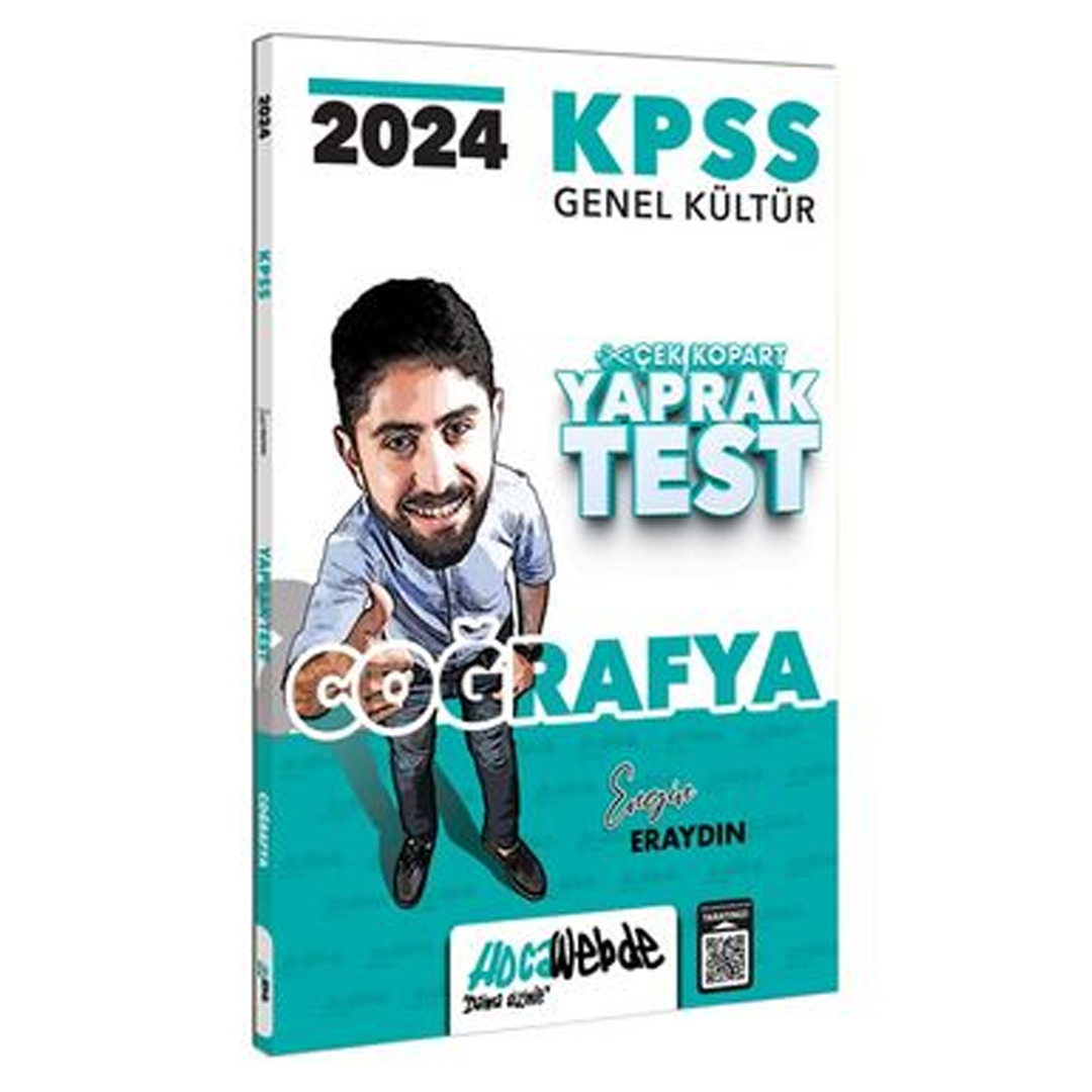 HocaWebde Yayınları 2024 KPSS GK Coğrafya Yaprak Test Engin Eraydın