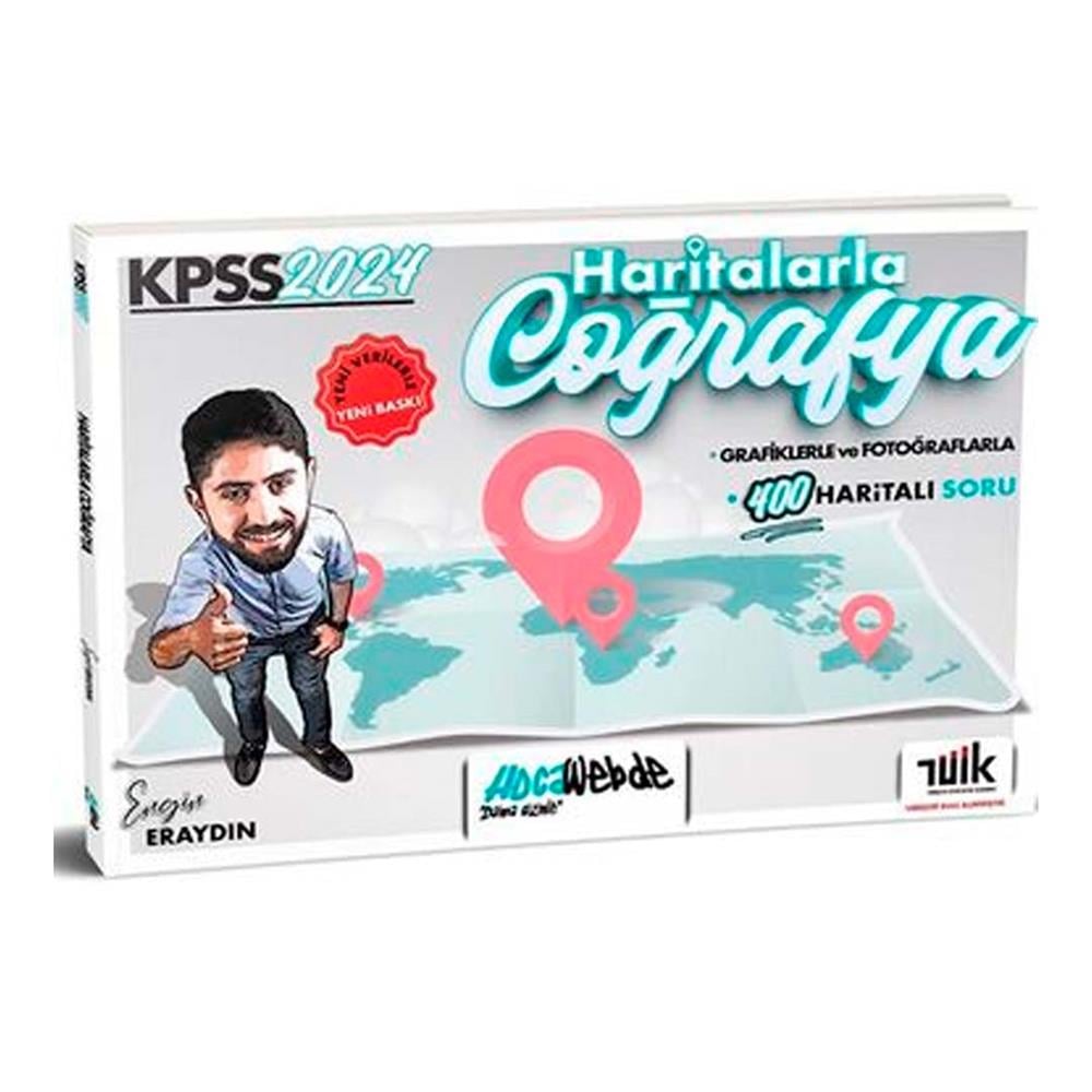 HocaWebde Yayınları 2024 KPSS Haritalarla Coğrafya Engin Eraydın