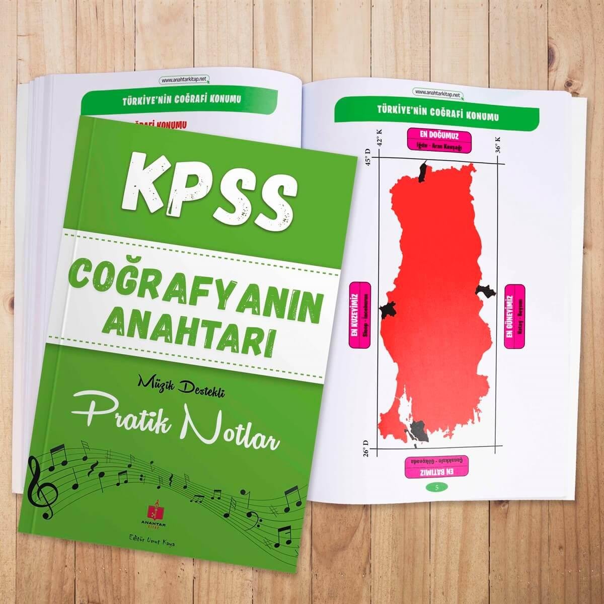 KPSS Coğrafyanın Anahtarı Müzik Destekli Pratik Notlar