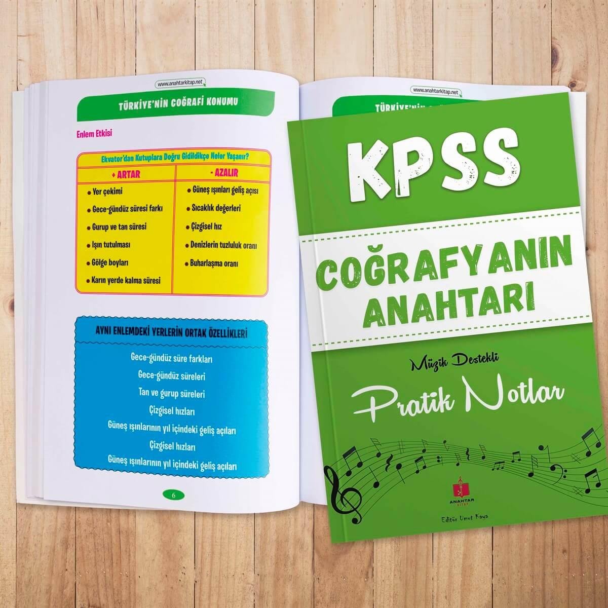 KPSS Coğrafyanın Anahtarı Müzik Destekli Pratik Notlar