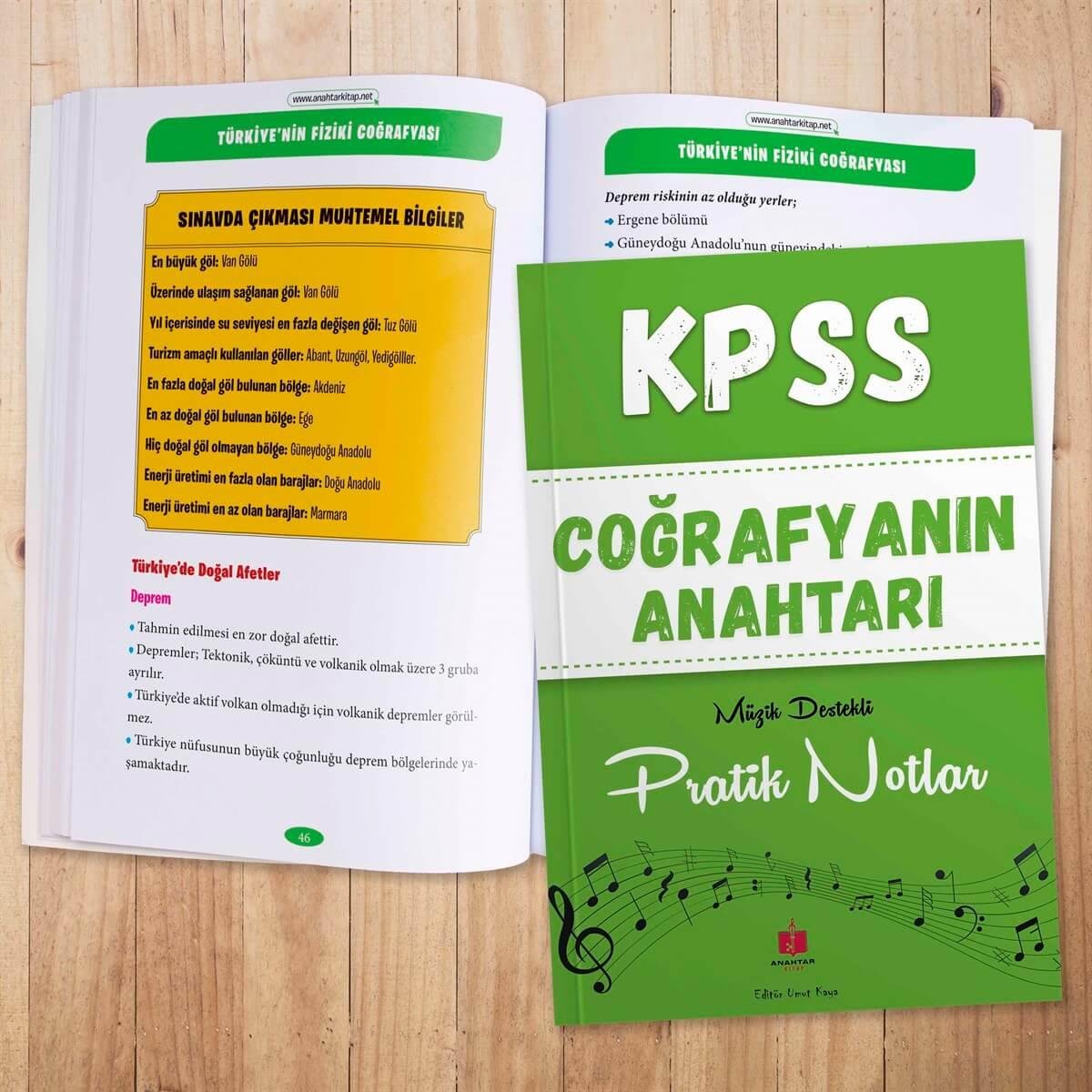 KPSS Coğrafyanın Anahtarı Müzik Destekli Pratik Notlar