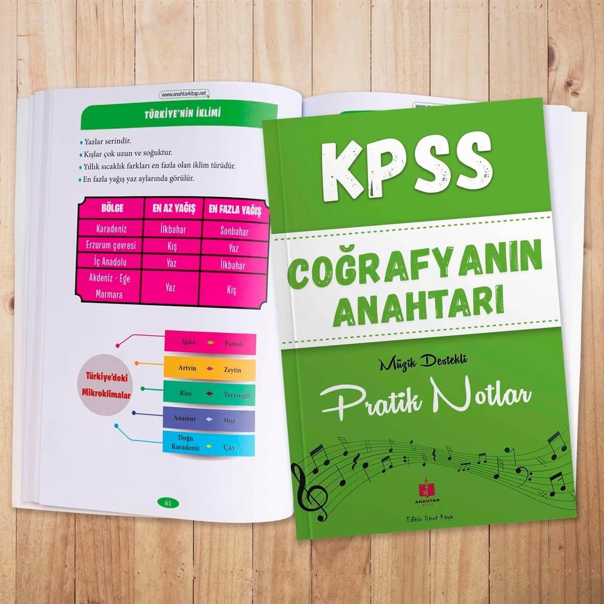KPSS Coğrafyanın Anahtarı Müzik Destekli Pratik Notlar