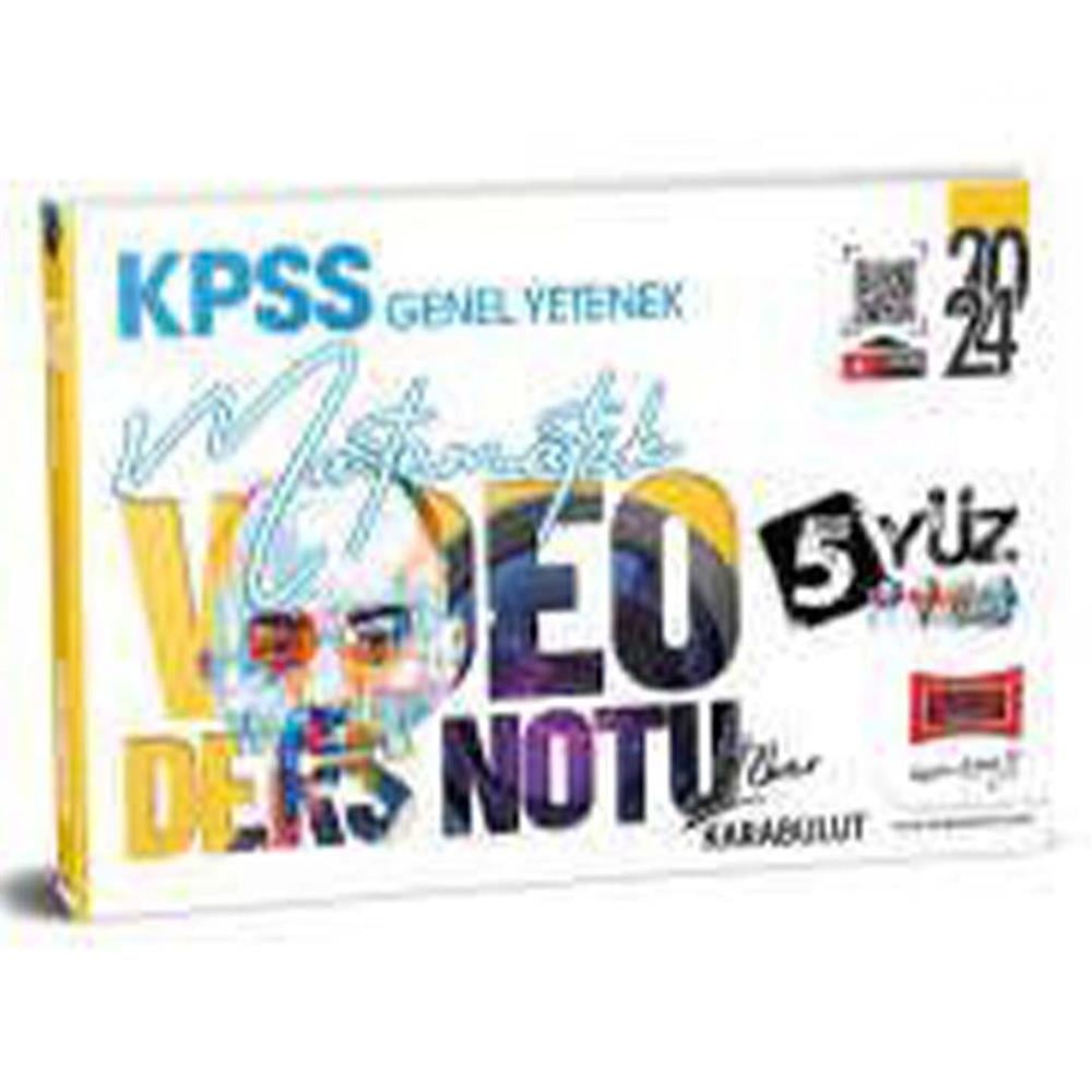 Yargı Yayınları 2024 KPSS 5Yüz Matematik Video Ders Notları (İlker Karabulut)